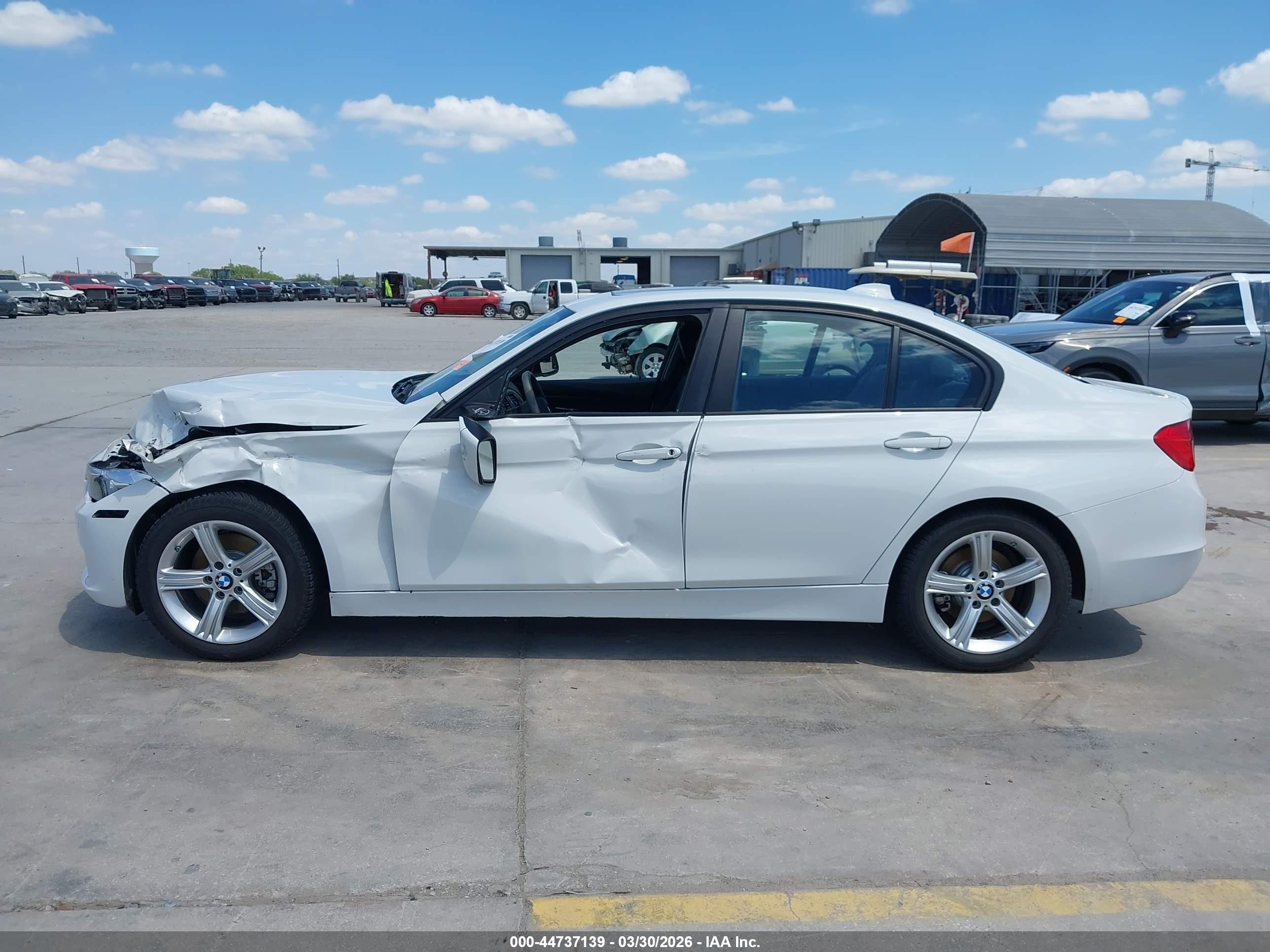 2015 Bmw 328i White vin: WBA3A5G50FNS83906