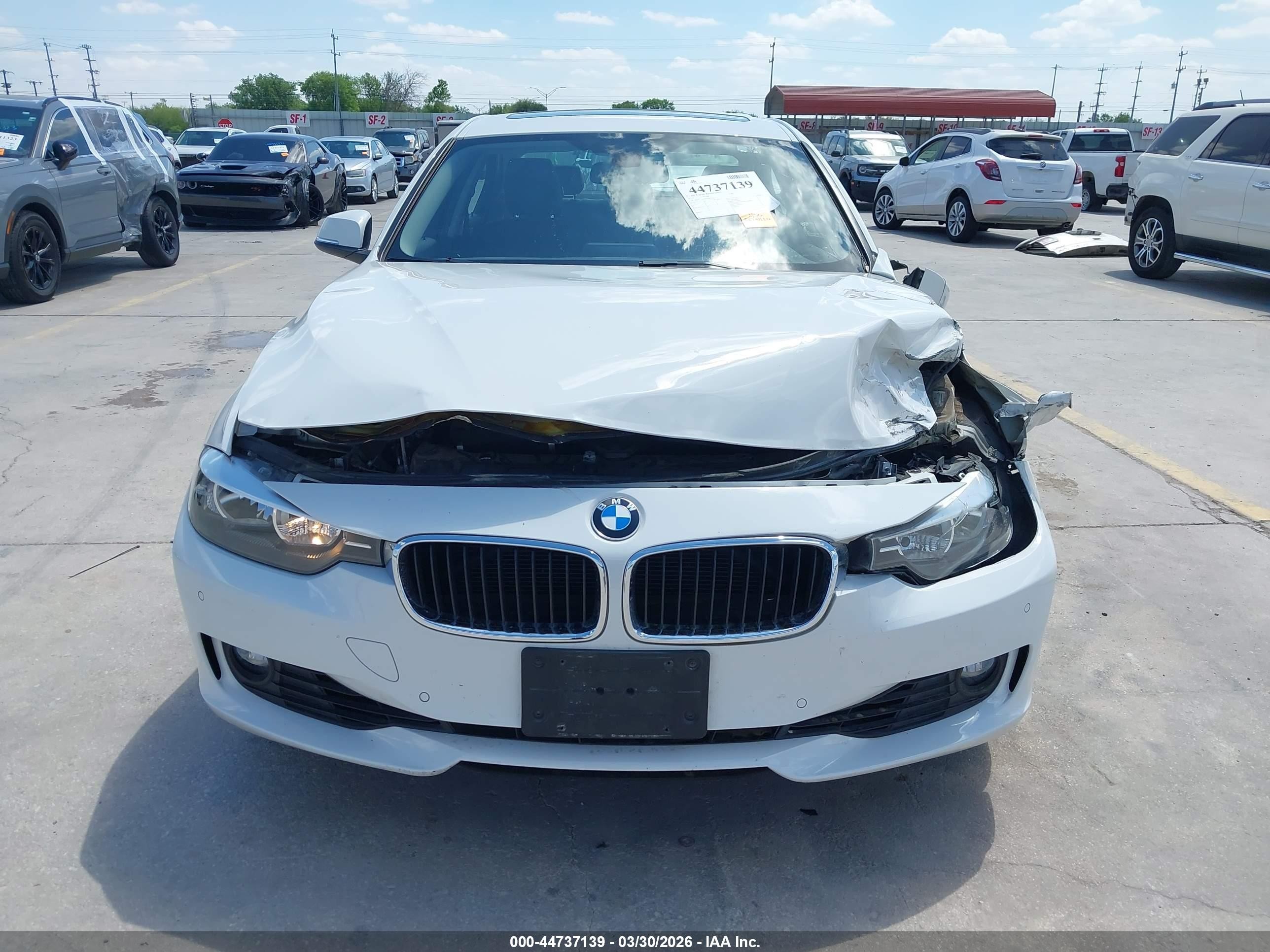 2015 Bmw 328i White vin: WBA3A5G50FNS83906