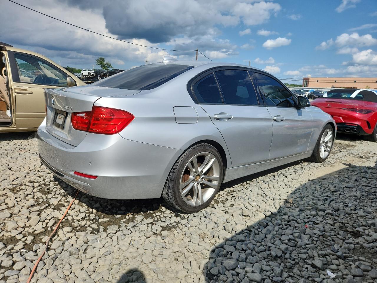 2015 Bmw 328 I Silver vin: WBA3A5G50FNS89656