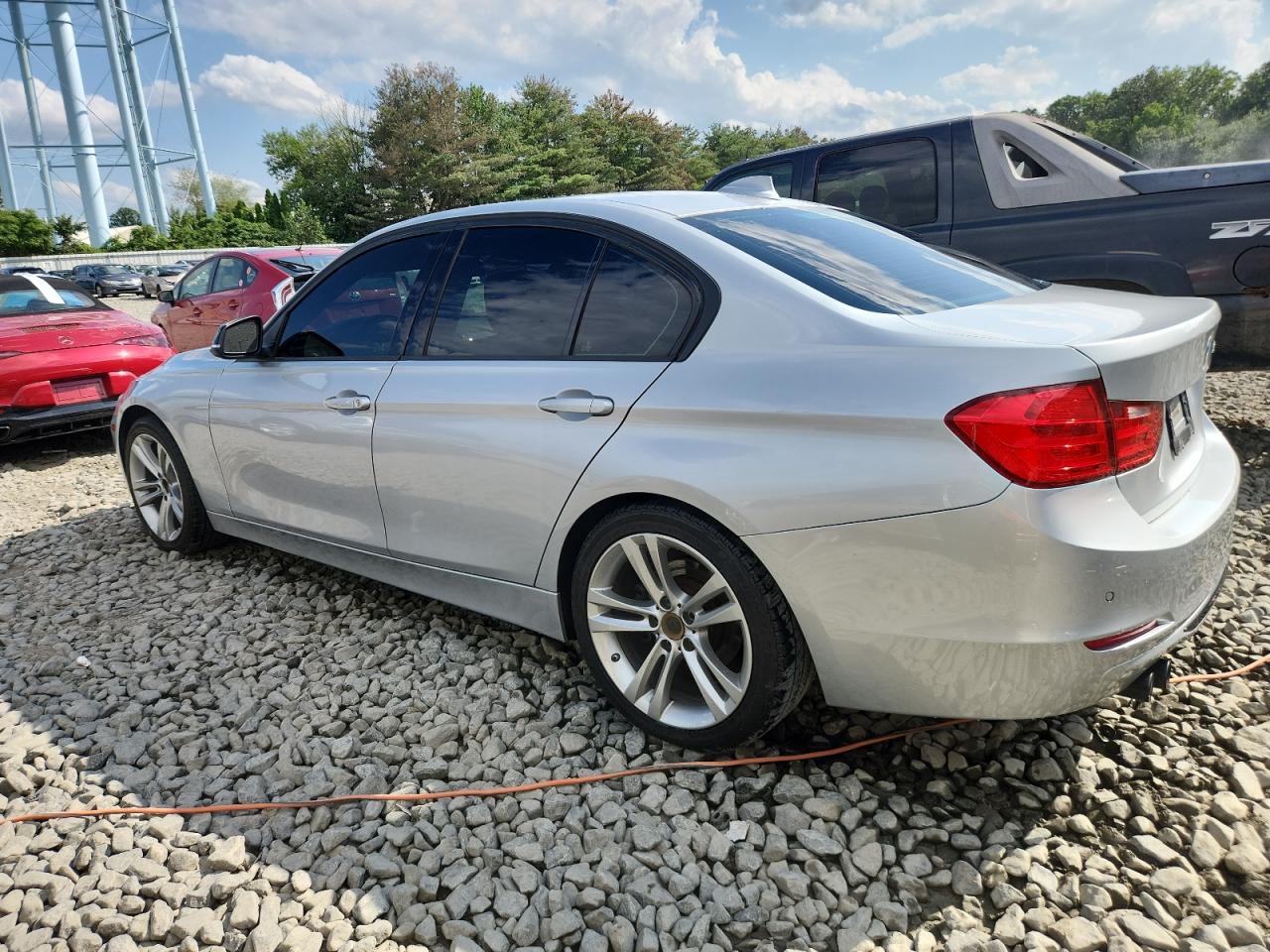 2015 Bmw 328 I Silver vin: WBA3A5G50FNS89656