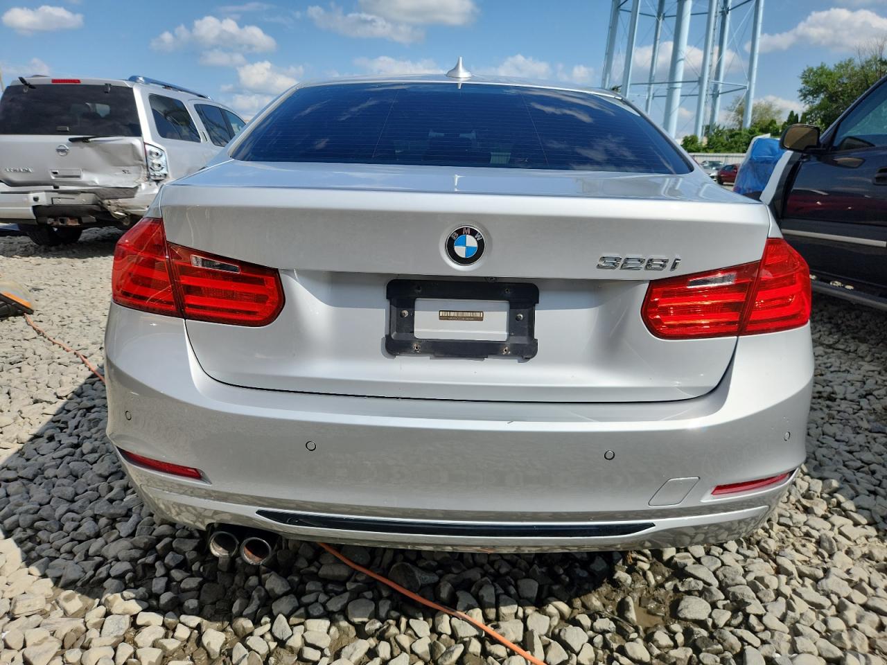 2015 Bmw 328 I Silver vin: WBA3A5G50FNS89656
