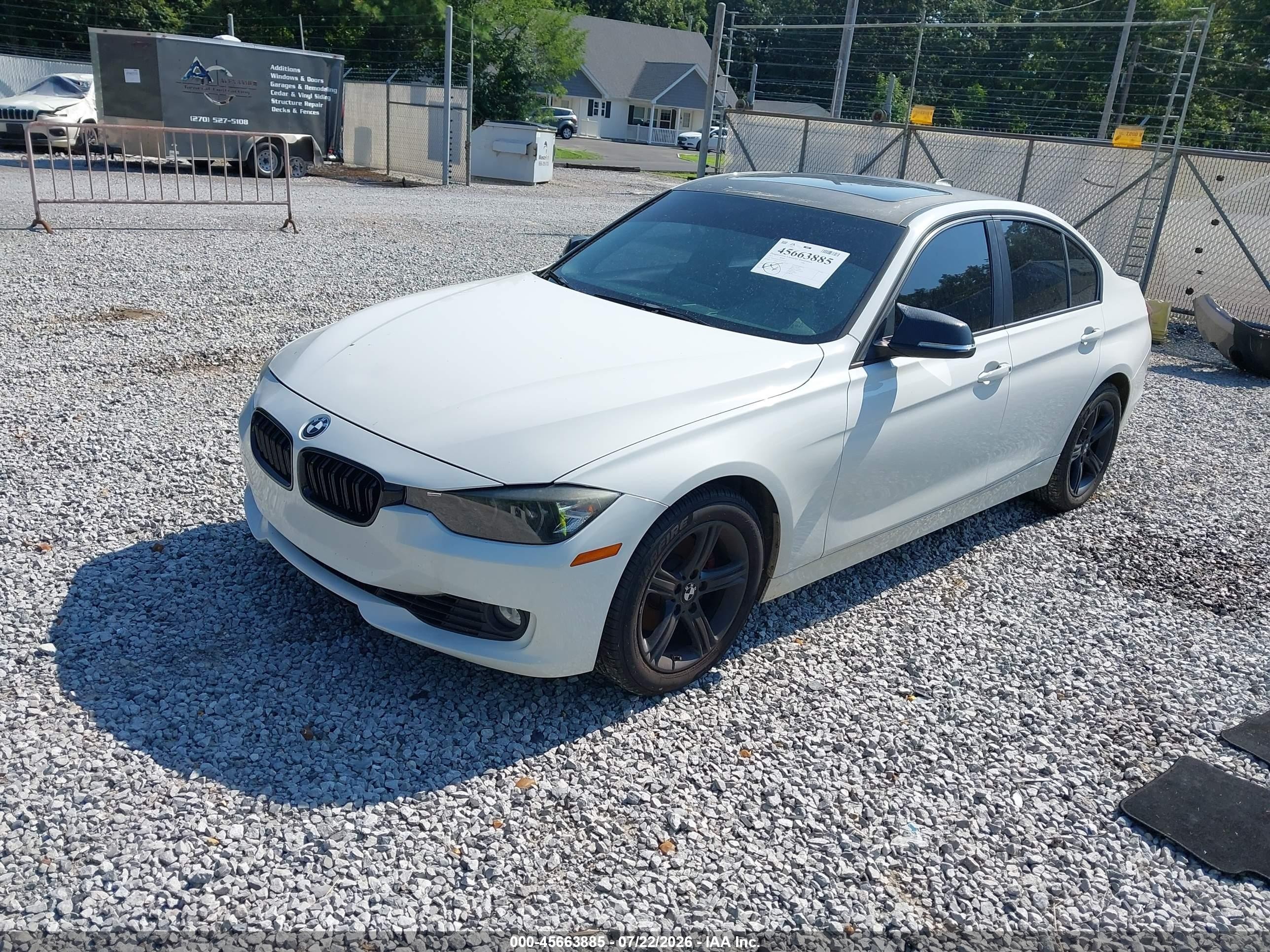 2013 Bmw 328i   White vin: WBA3A5G51DNP21247