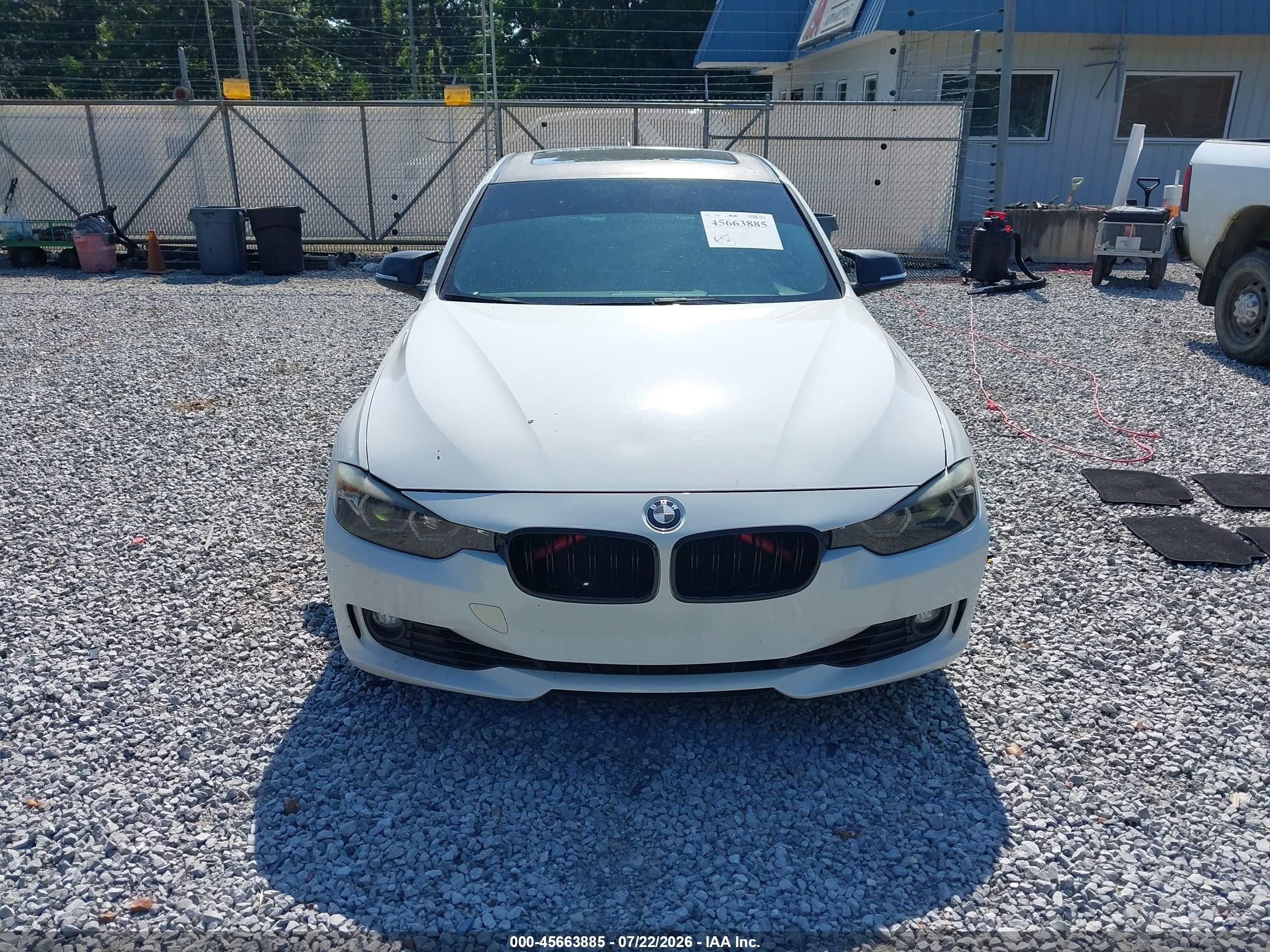 2013 Bmw 328i   White vin: WBA3A5G51DNP21247