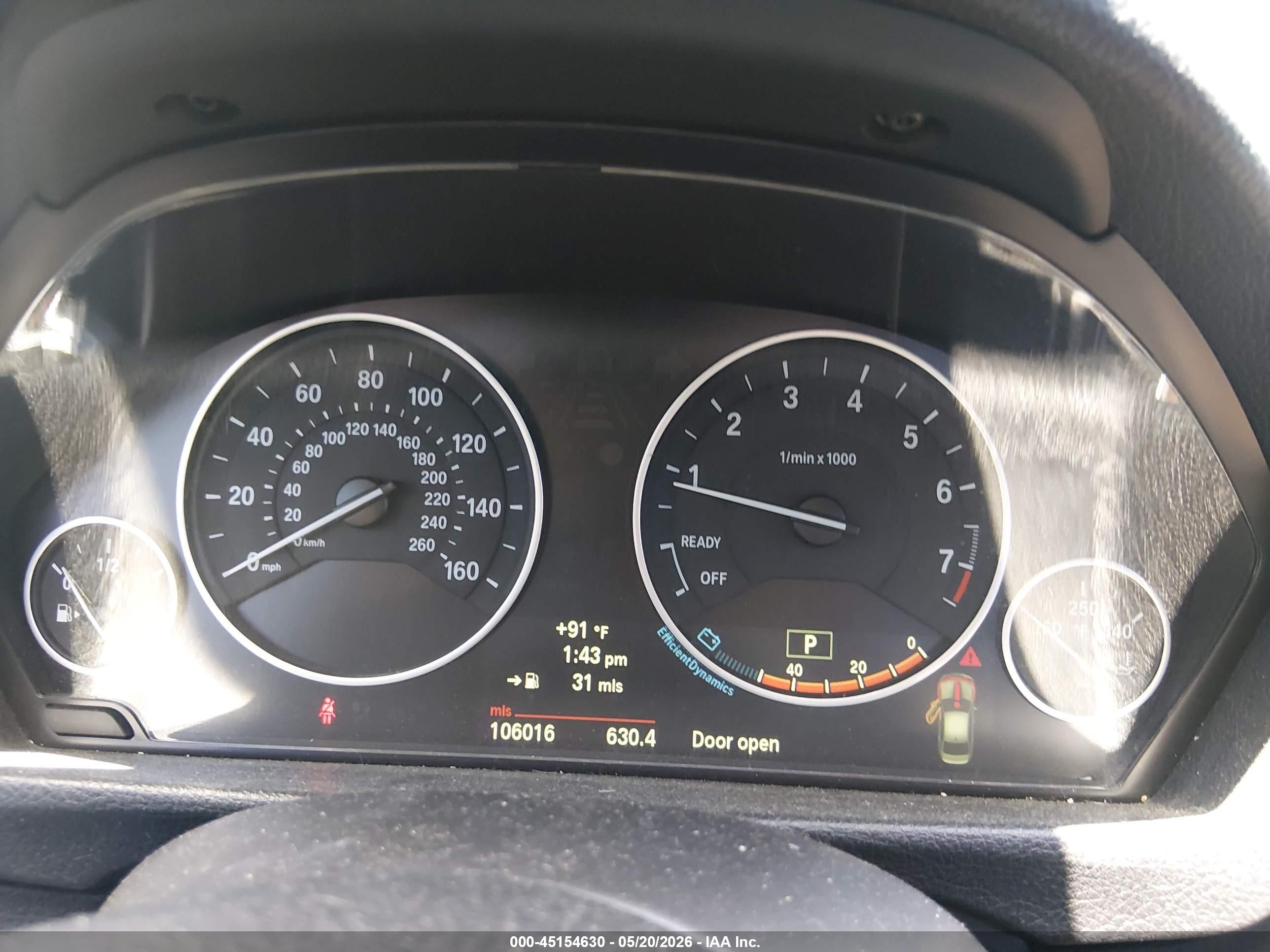 2013 Bmw 328i   Gray vin: WBA3A5G51DNP21491