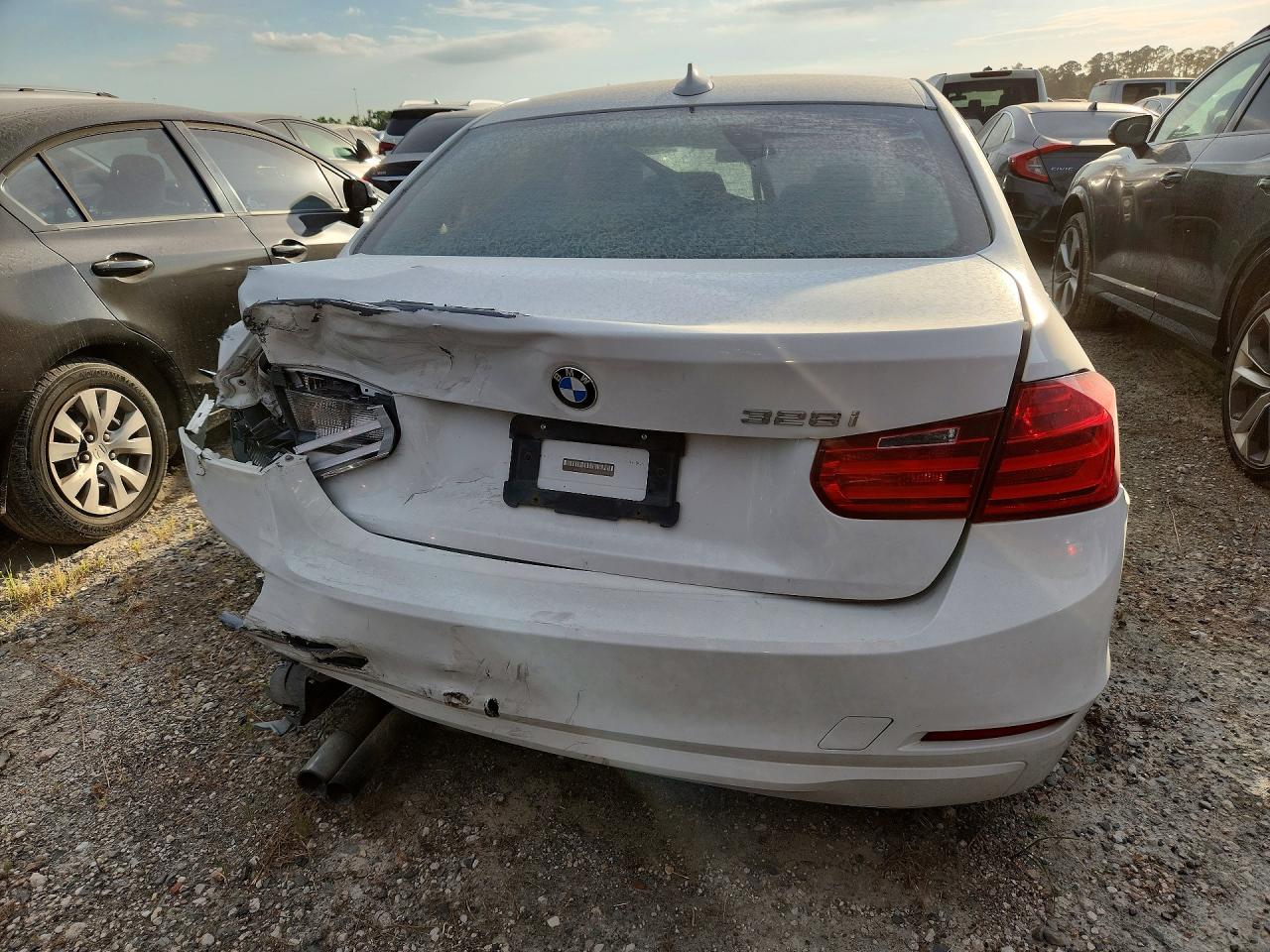 2014 Bmw 328 I White vin: WBA3A5G51ENP29916