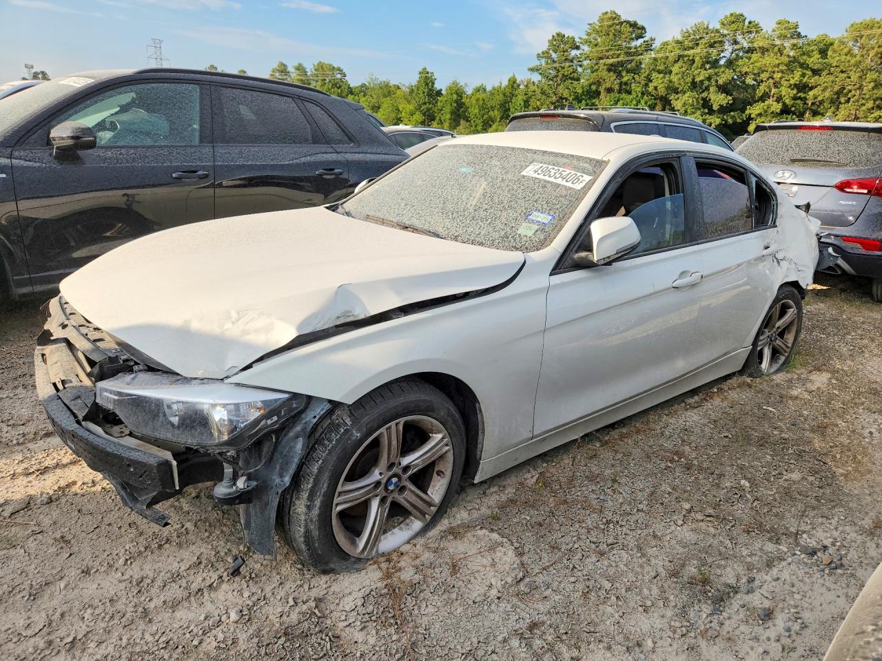 2014 Bmw 328 I White vin: WBA3A5G51ENP29916