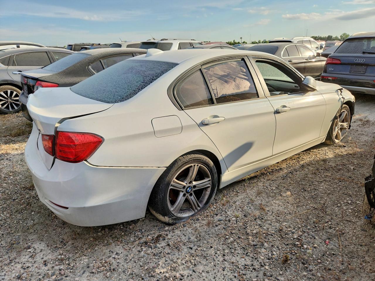 2014 Bmw 328 I White vin: WBA3A5G51ENP29916