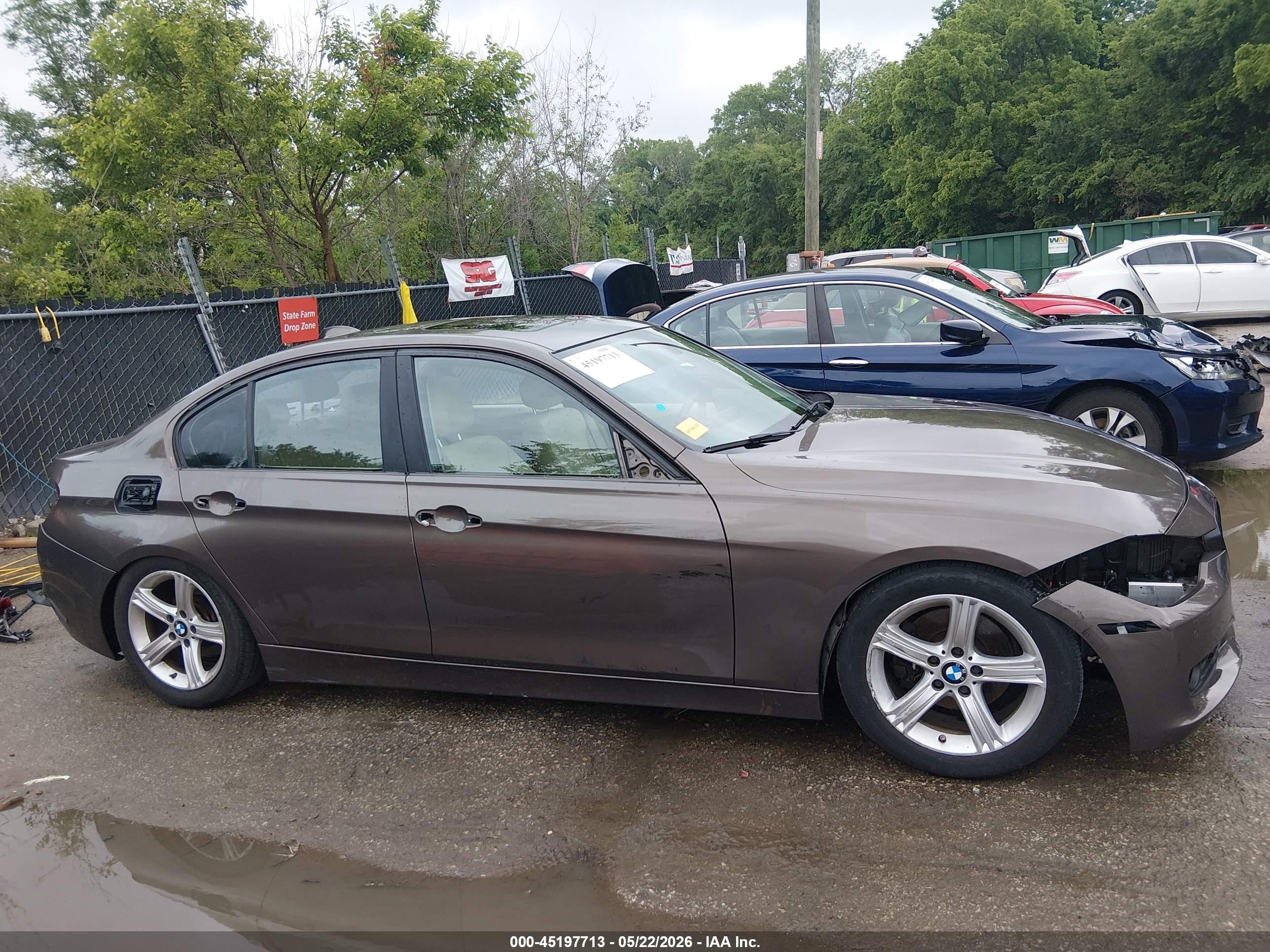 2015 Bmw 328i   Gray vin: WBA3A5G51FNS91349