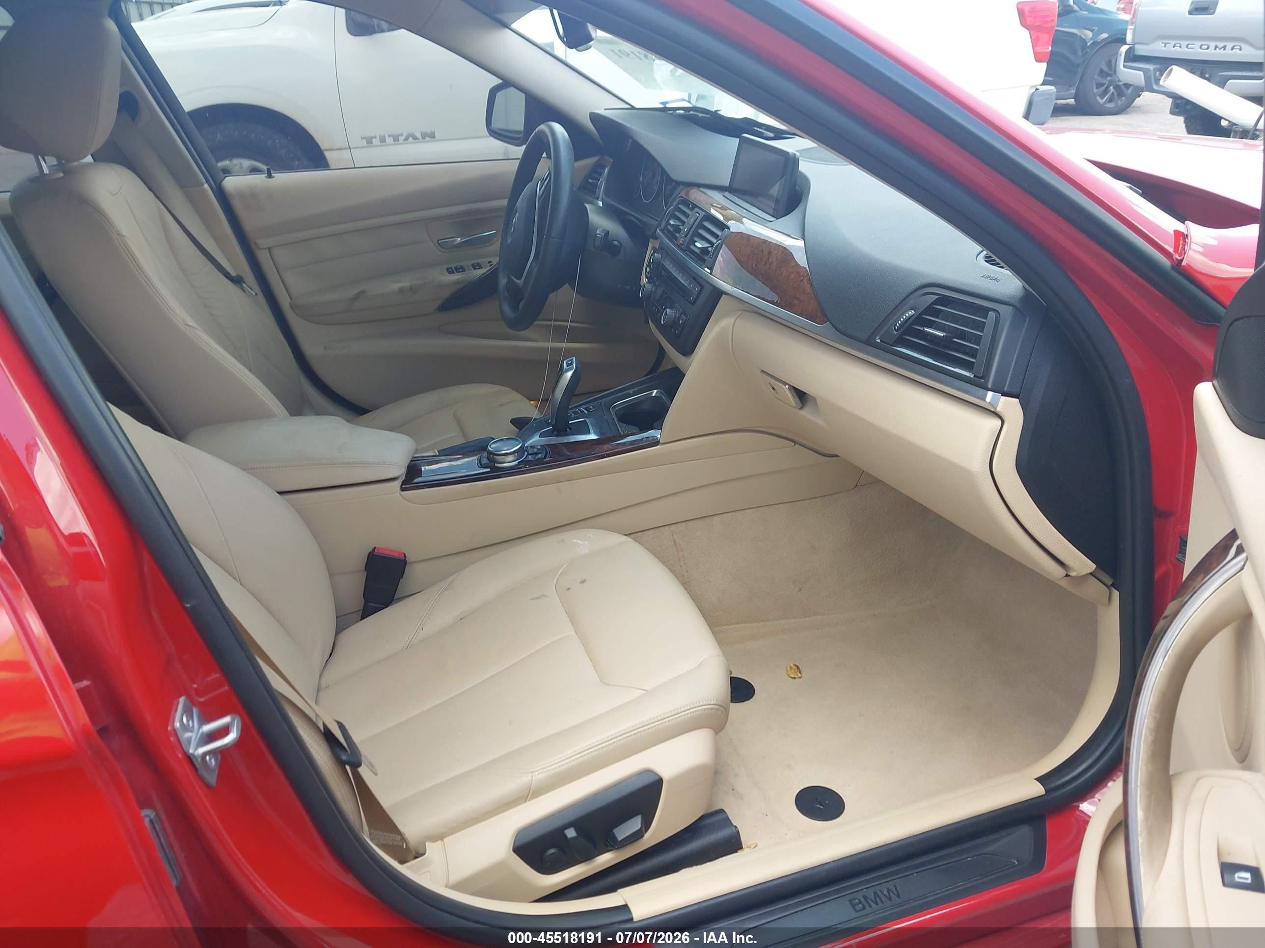 2014 Bmw 328i Red vin: WBA3A5G52ENP27463