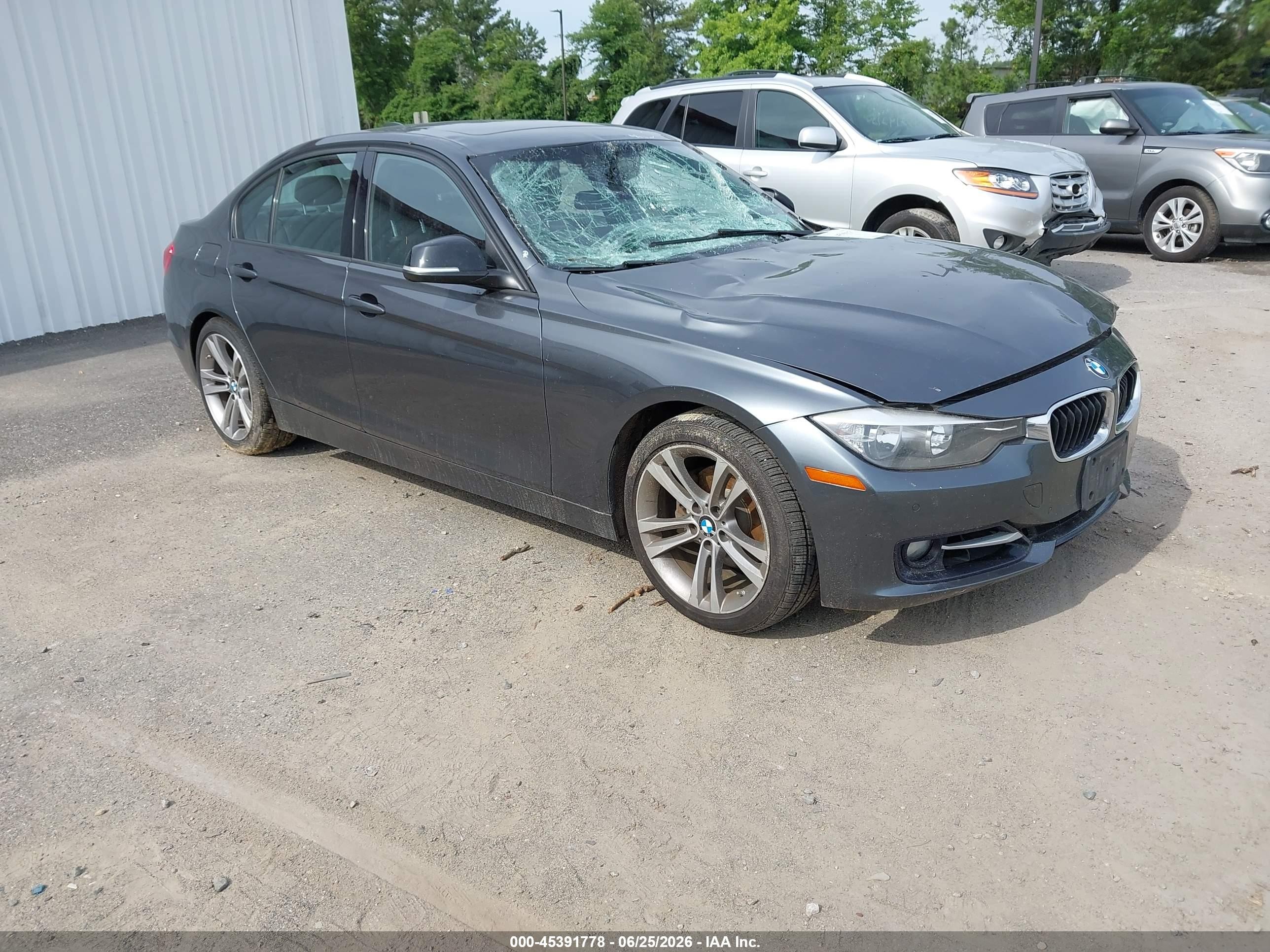 2014 Bmw 328i Gray vin: WBA3A5G52ENP28435