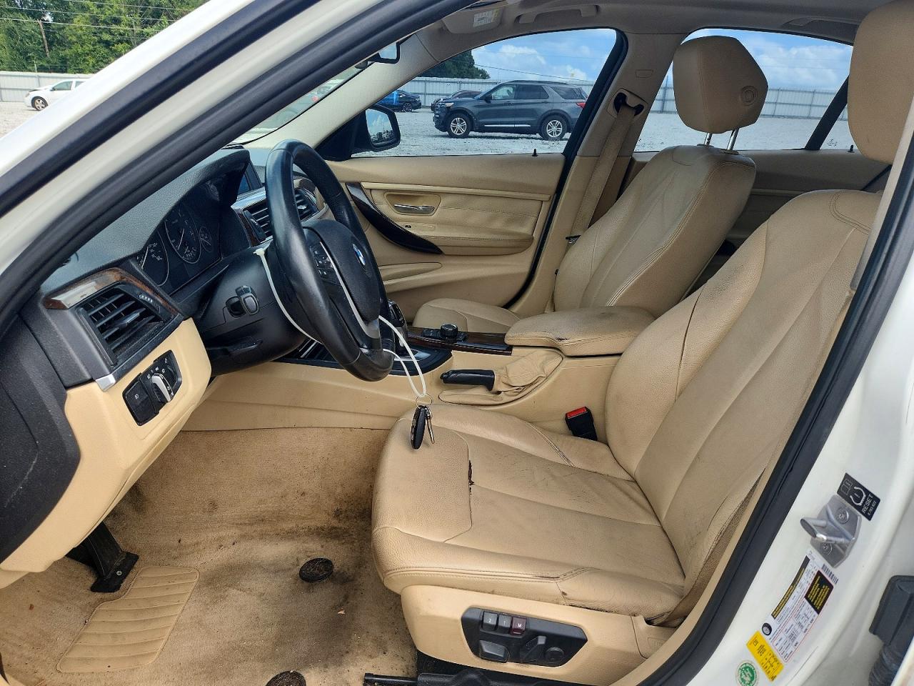 2014 Bmw 328 I White vin: WBA3A5G52ENP33134