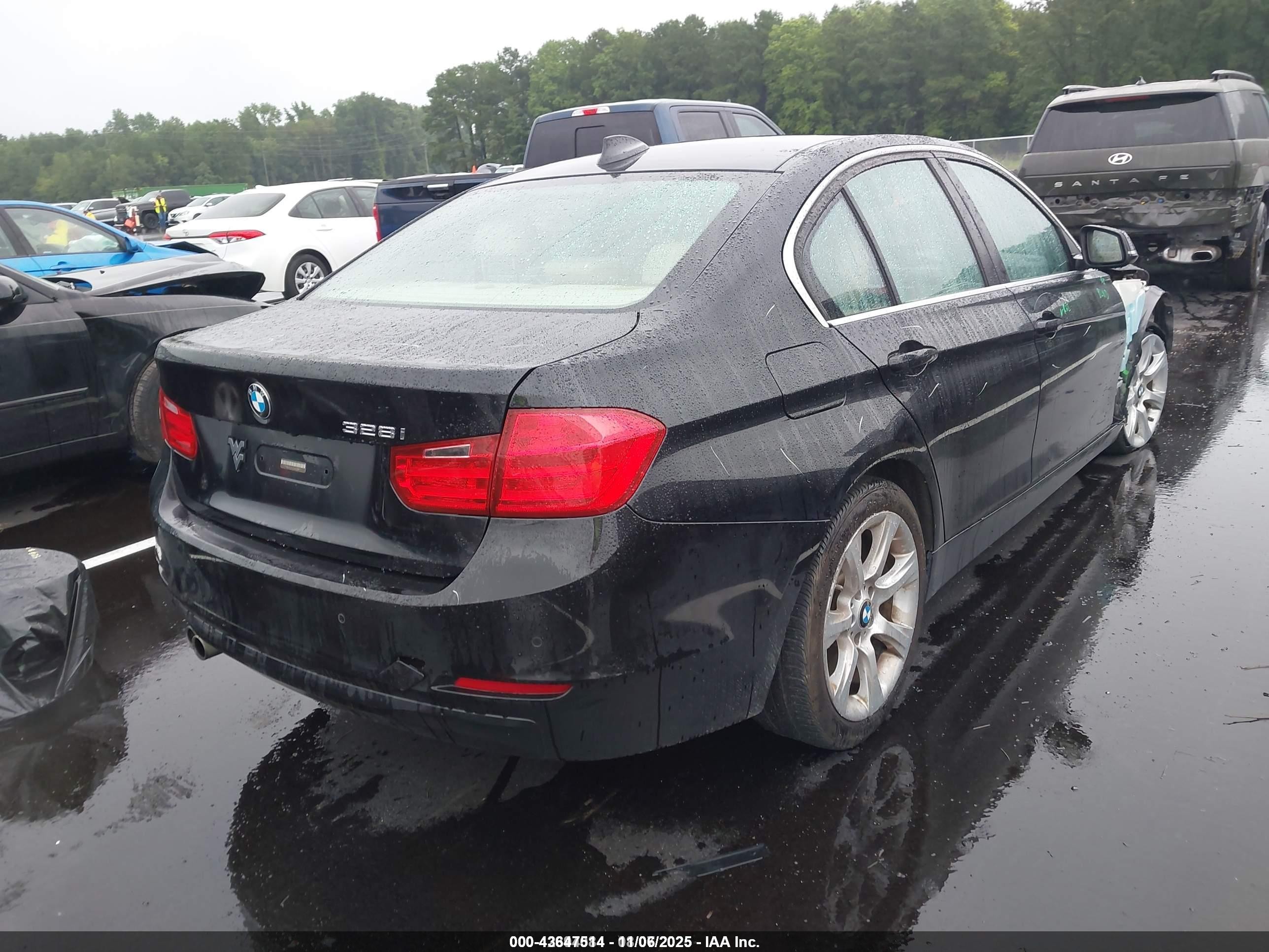 2015 Bmw 328i   Black vin: WBA3A5G52FNP35287