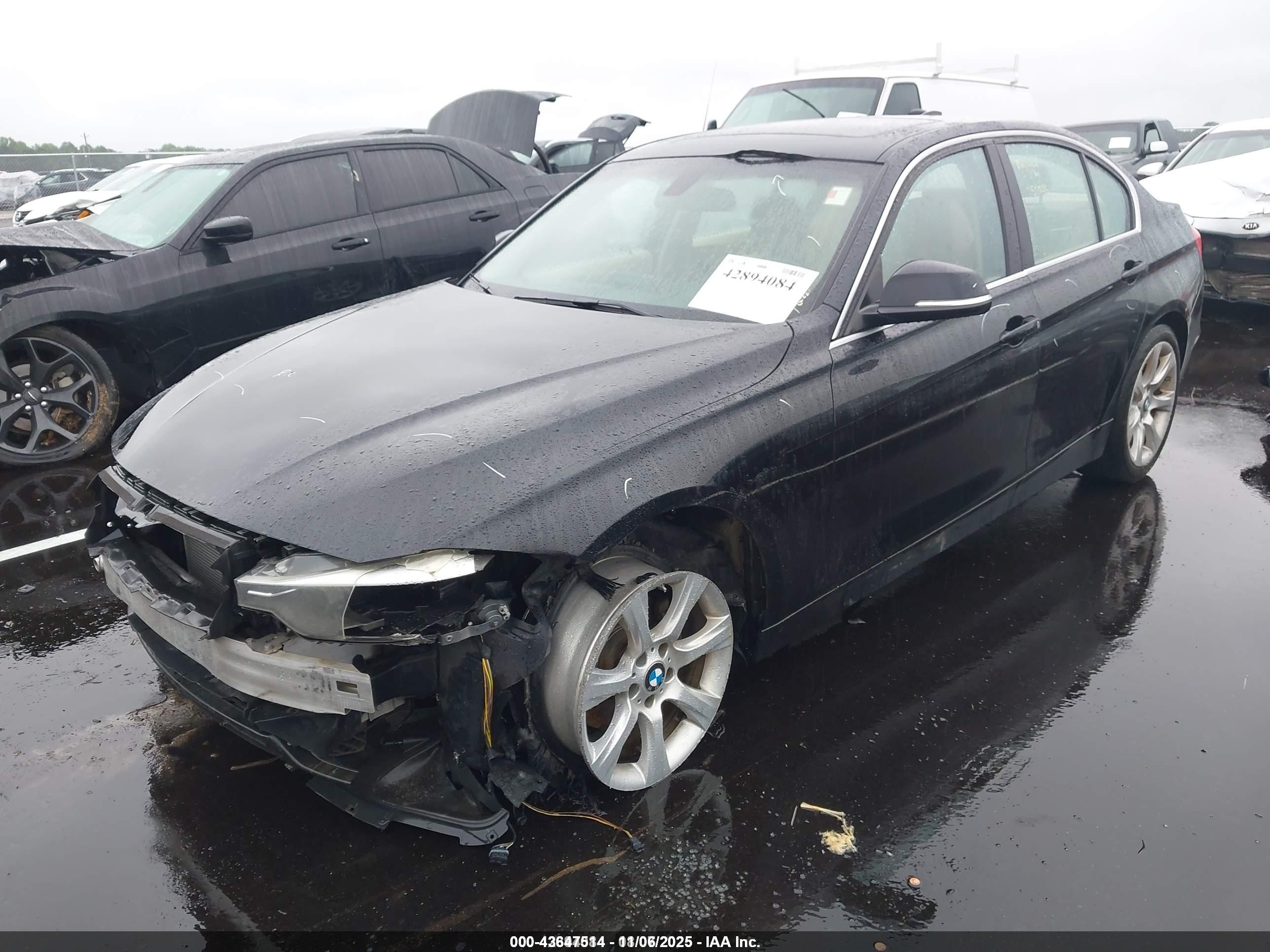 2015 Bmw 328i   Black vin: WBA3A5G52FNP35287