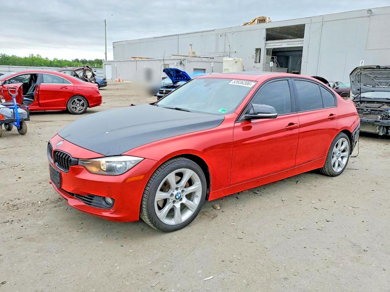 2015 Bmw 328 I Red vin: WBA3A5G52FNS84118