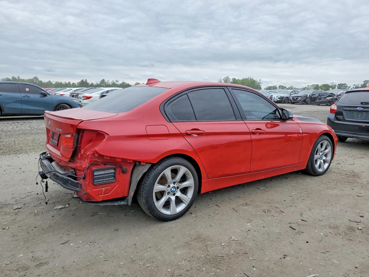 2015 Bmw 328 I Red vin: WBA3A5G52FNS84118