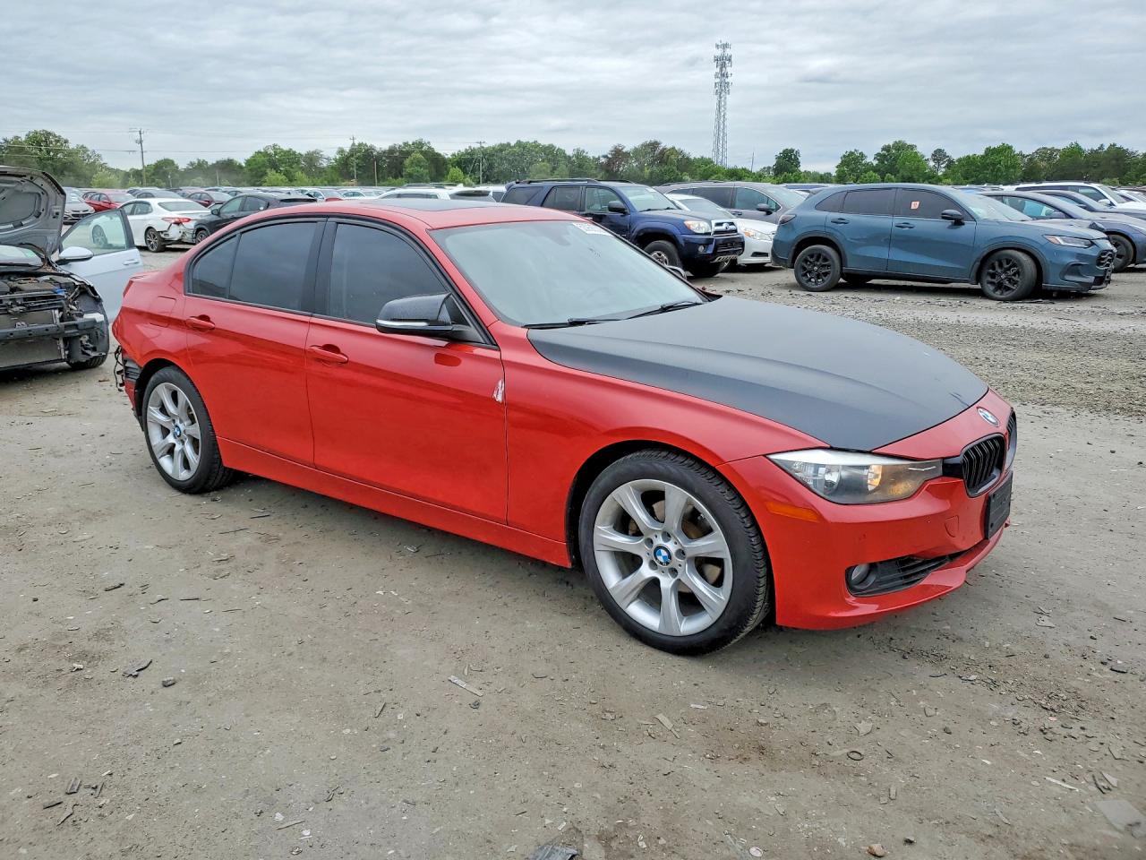 2015 Bmw 328 I Red vin: WBA3A5G52FNS84118