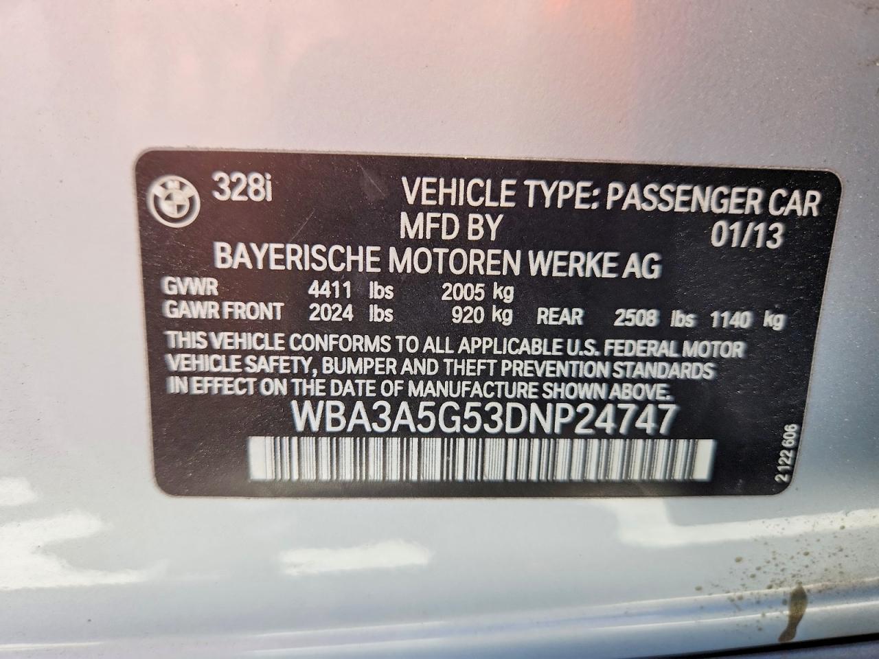2013 Bmw 328 I Серебряный vin: WBA3A5G53DNP24747