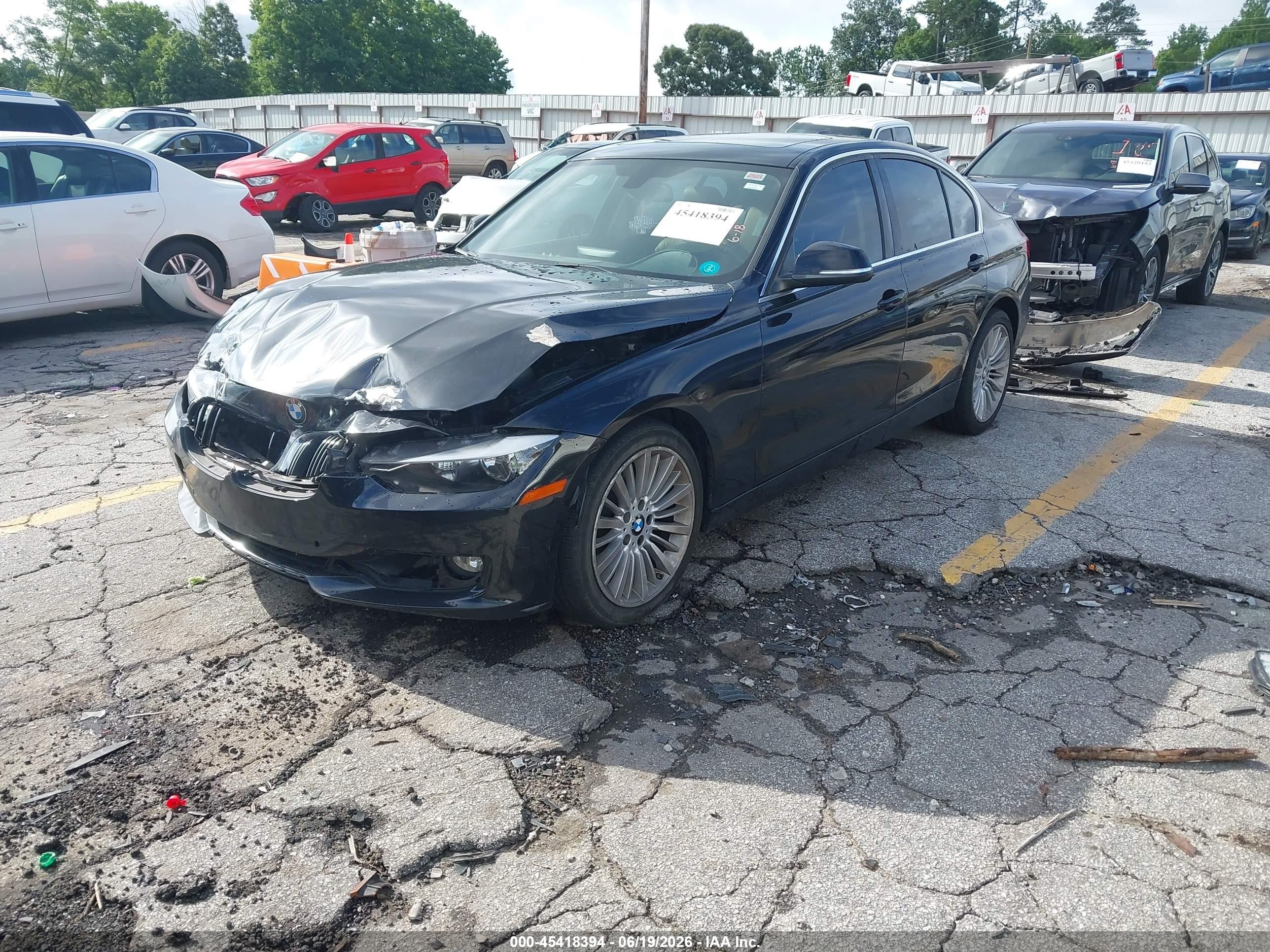 2014 Bmw 328i   Black vin: WBA3A5G53ENP31943