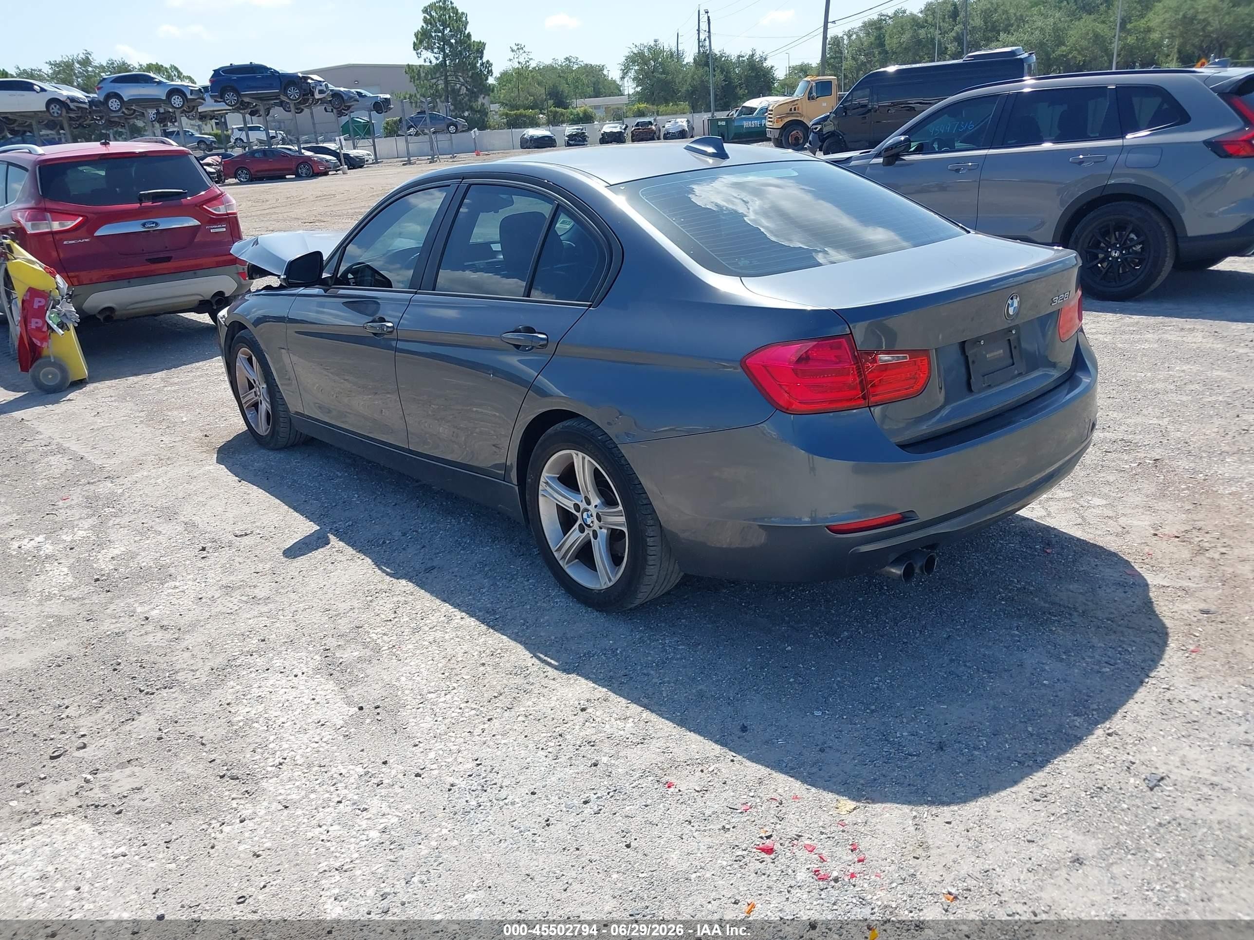 2014 Bmw 328i   Gray vin: WBA3A5G53ENP33255