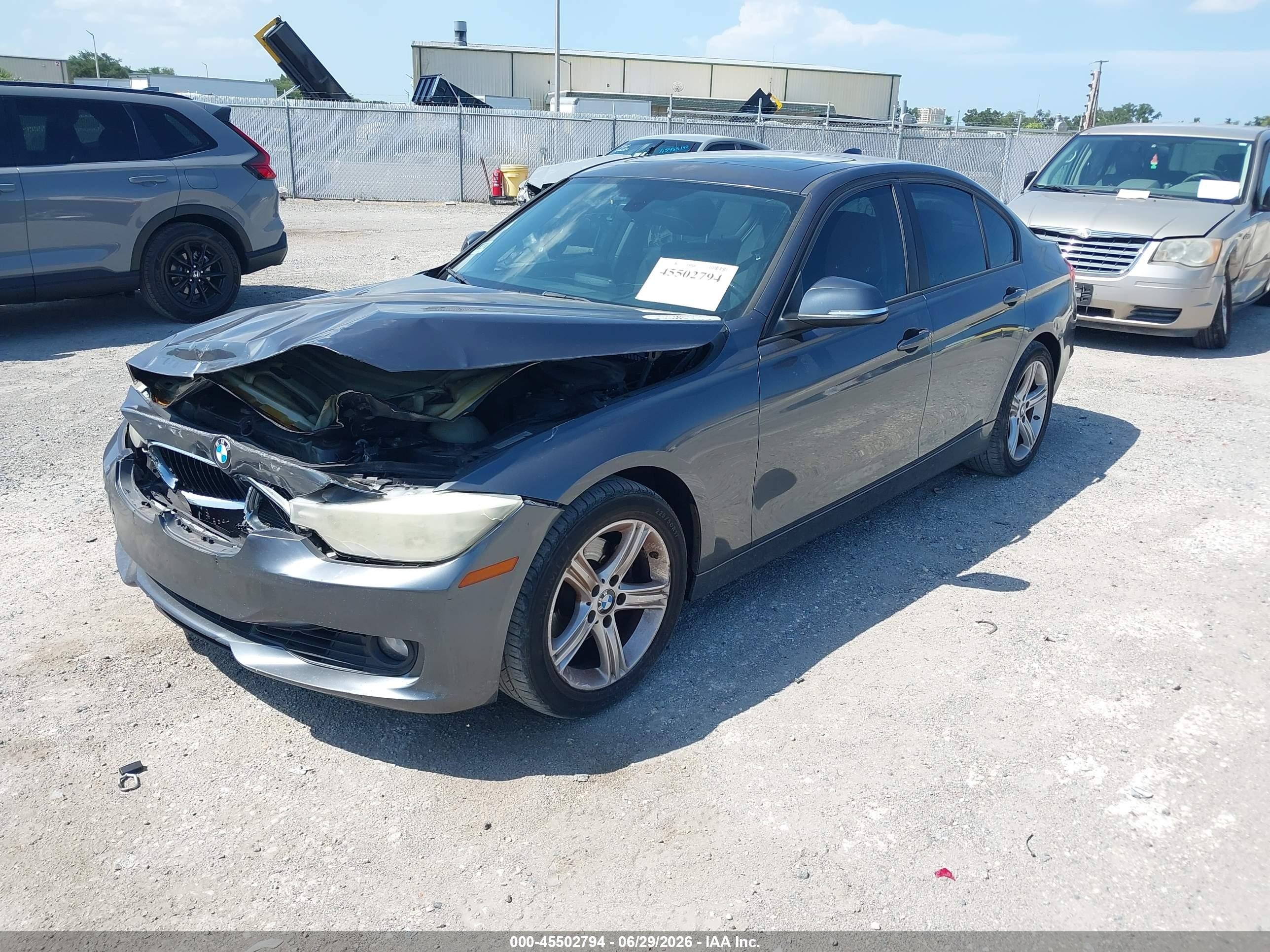 2014 Bmw 328i   Gray vin: WBA3A5G53ENP33255
