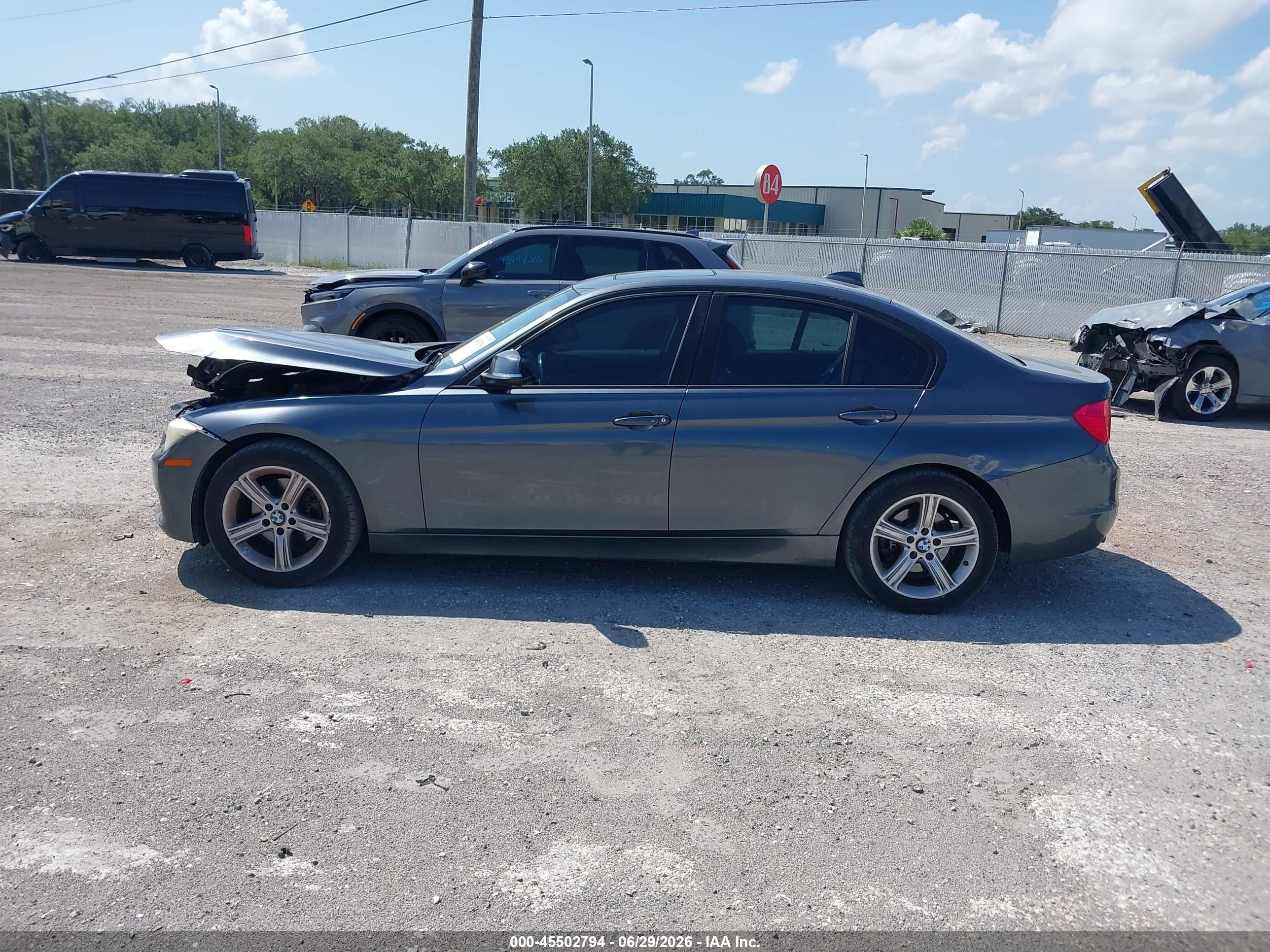 2014 Bmw 328i   Gray vin: WBA3A5G53ENP33255