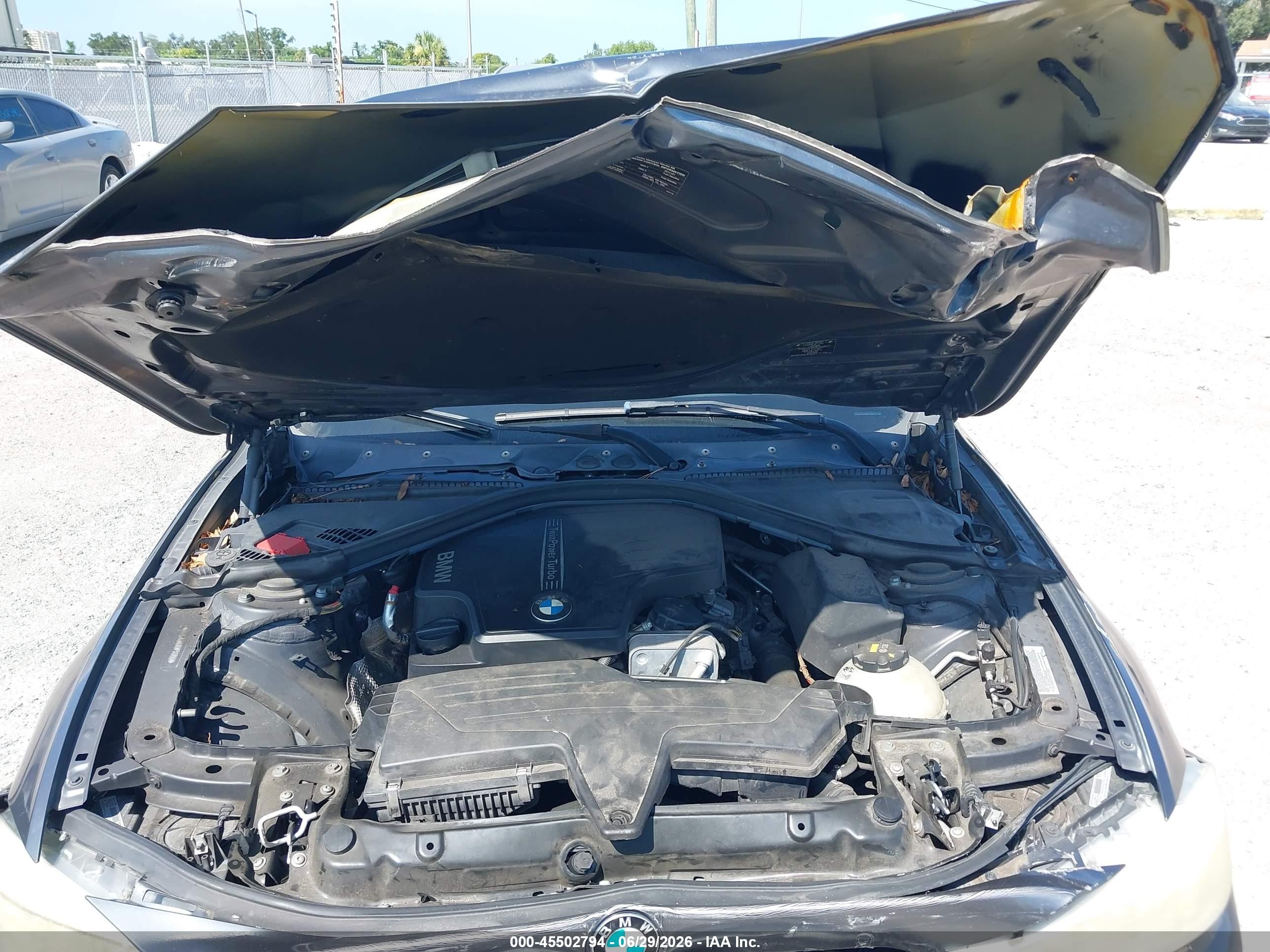 2014 Bmw 328i   Gray vin: WBA3A5G53ENP33255