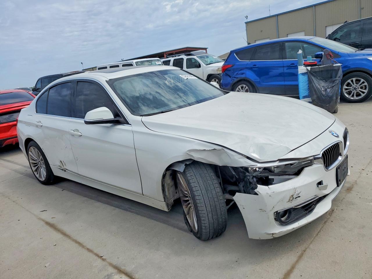 2012 Bmw 328 I White vin: WBA3A5G54CNP17045