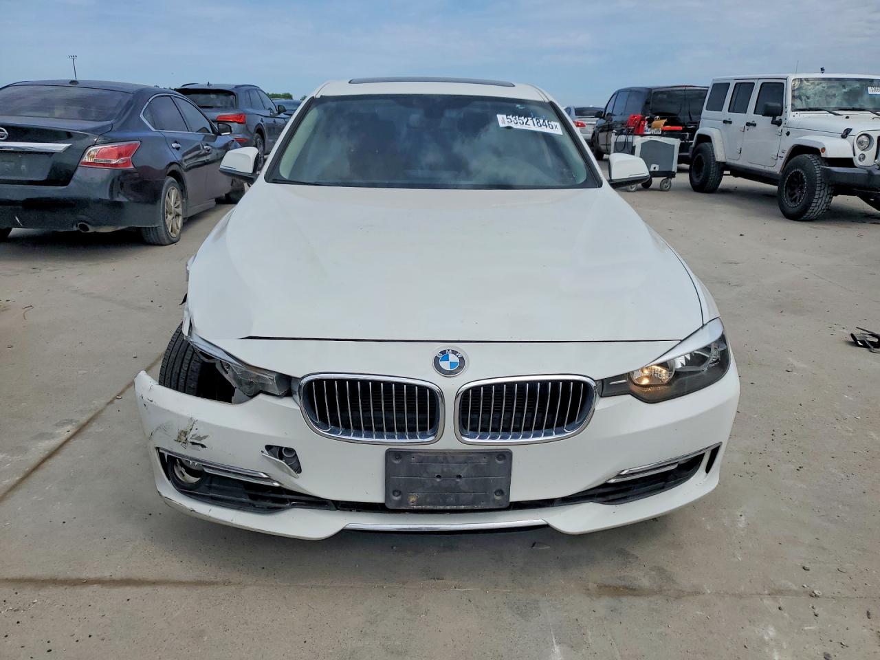 2012 Bmw 328 I White vin: WBA3A5G54CNP17045