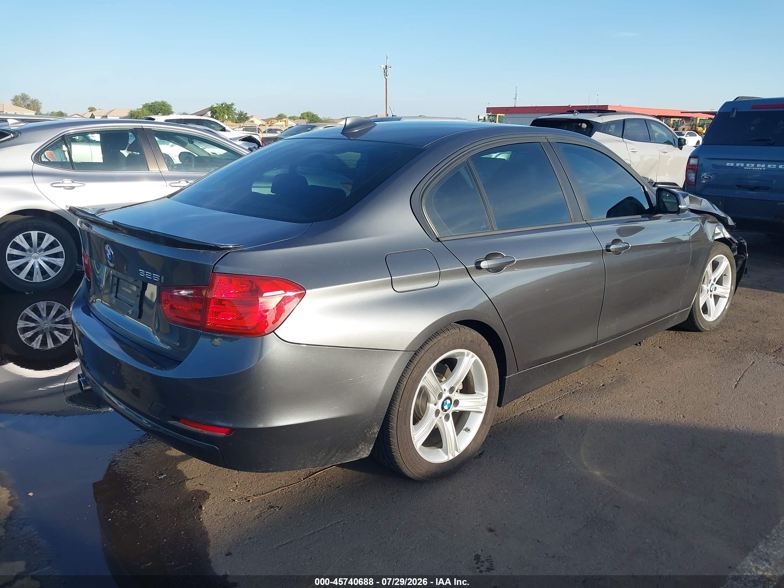 2014 Bmw 328i   Gray vin: WBA3A5G54ENP32485