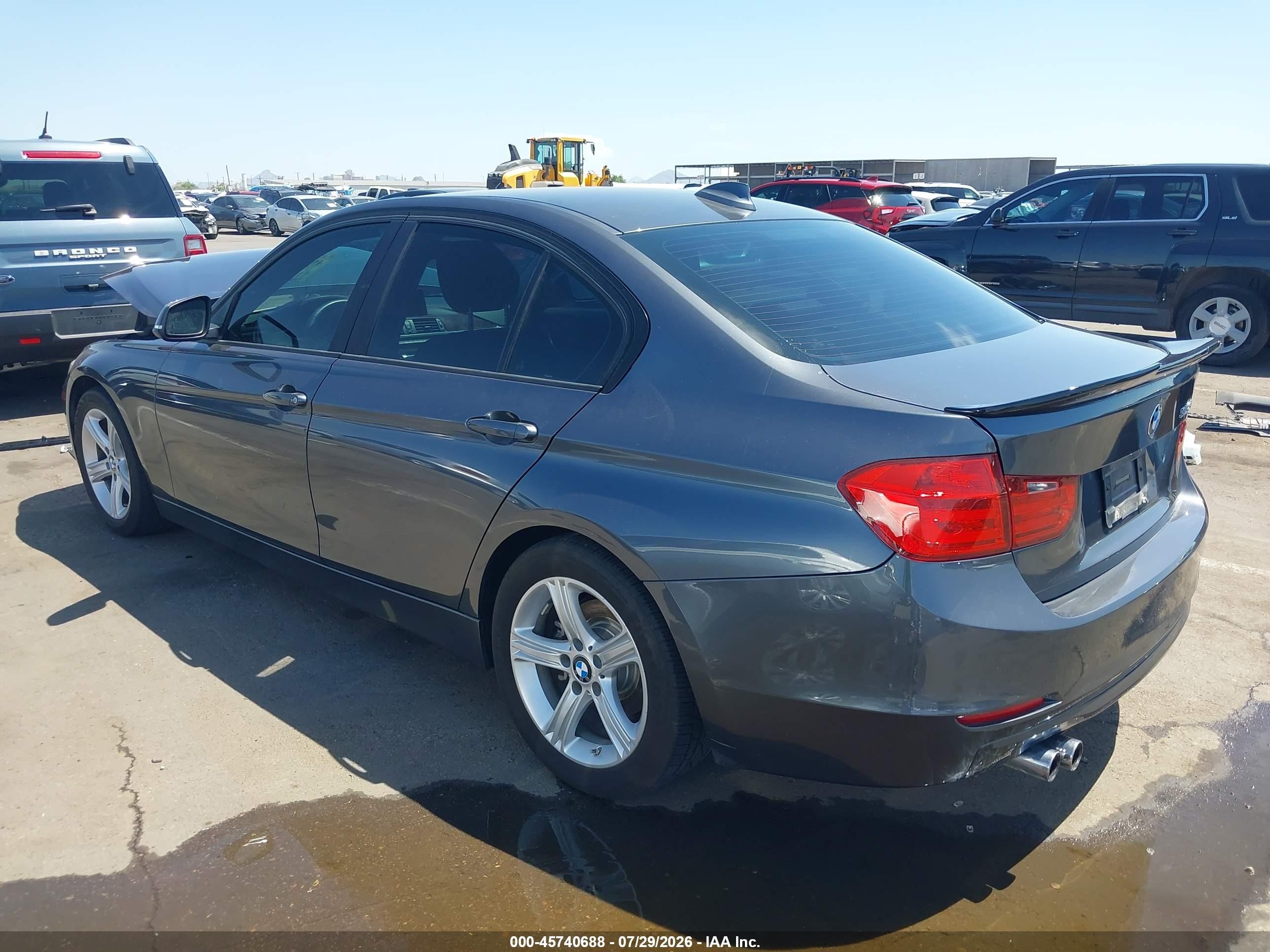 2014 Bmw 328i   Gray vin: WBA3A5G54ENP32485