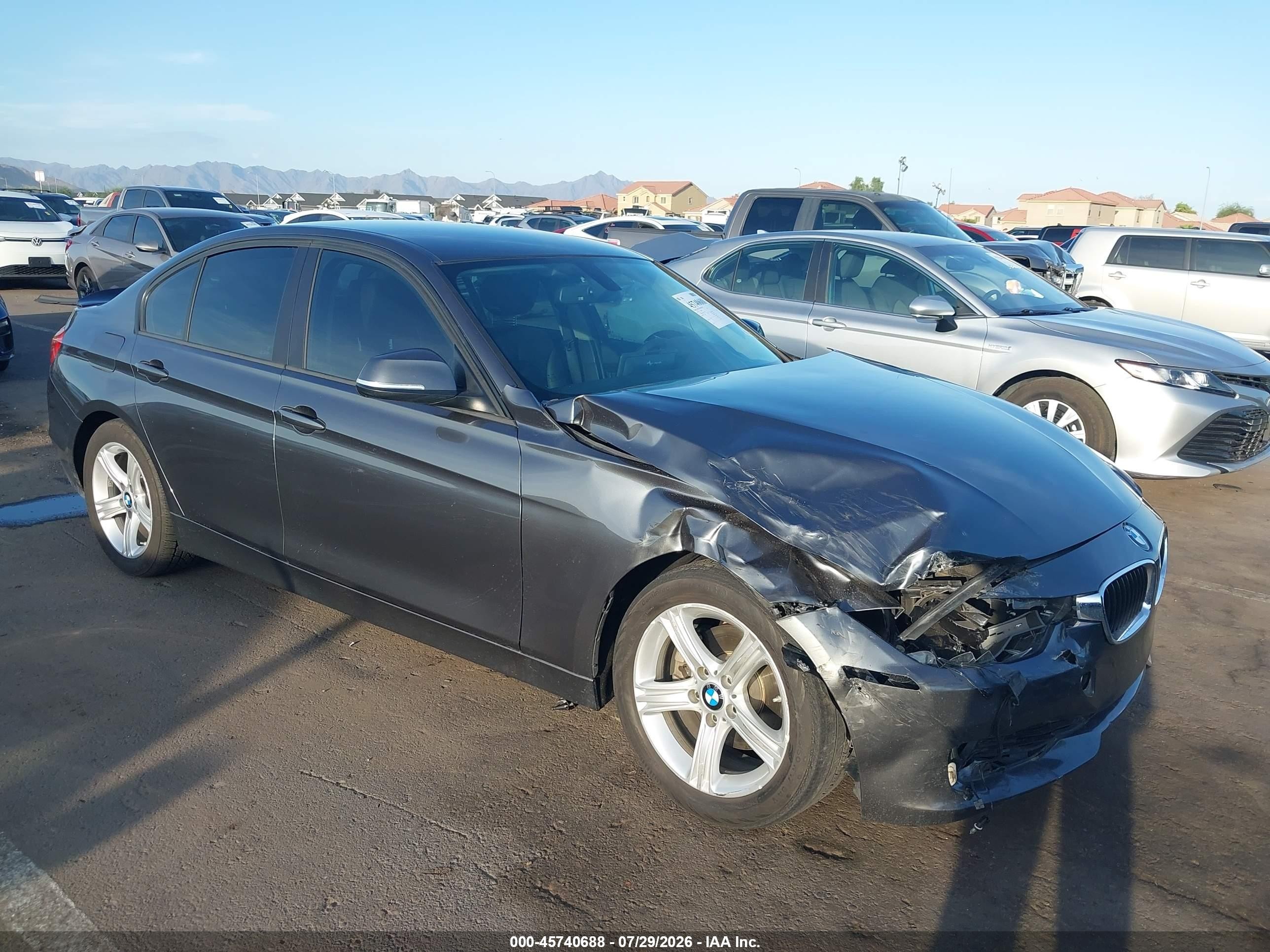 2014 Bmw 328i   Gray vin: WBA3A5G54ENP32485