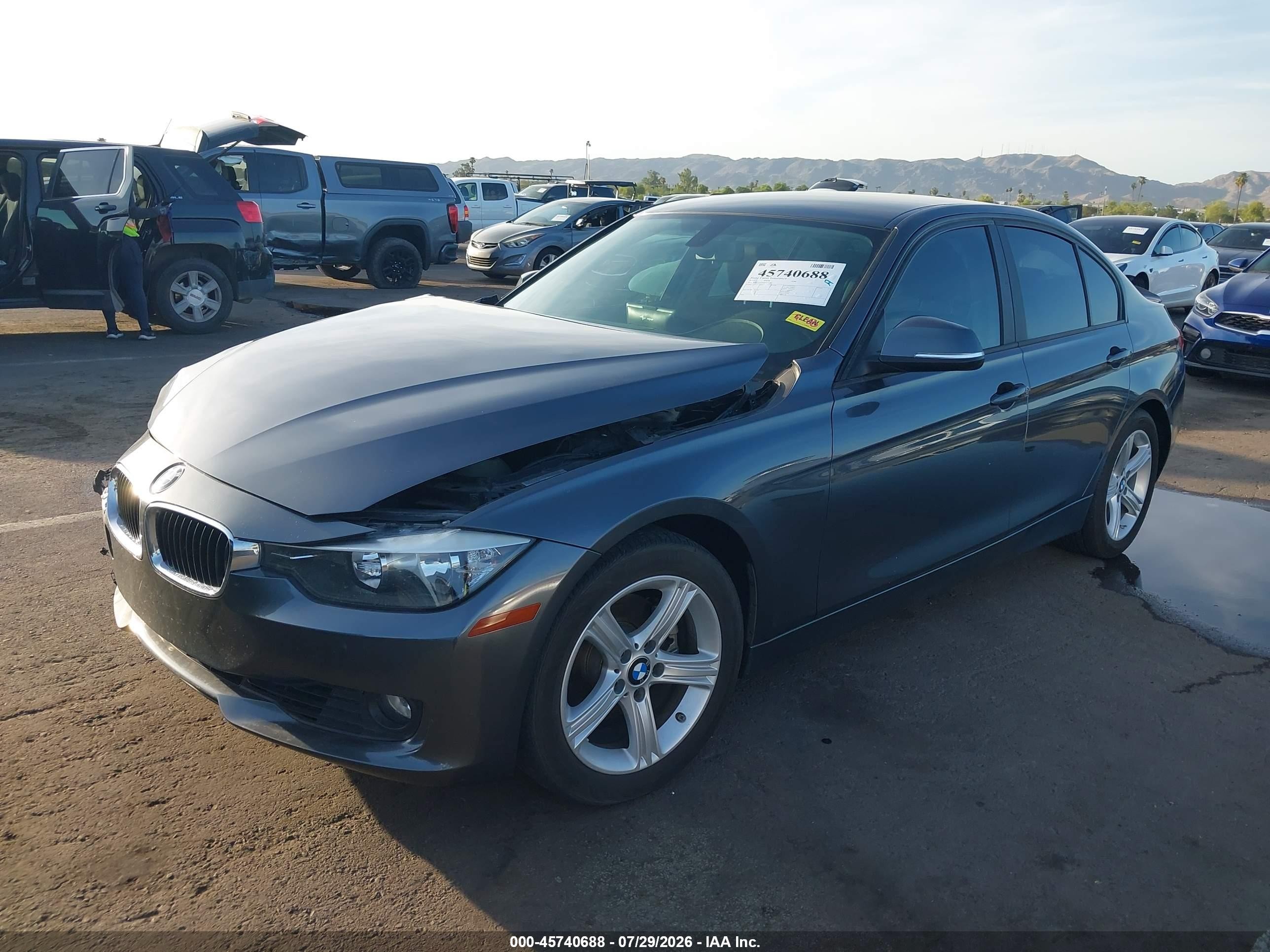 2014 Bmw 328i   Gray vin: WBA3A5G54ENP32485
