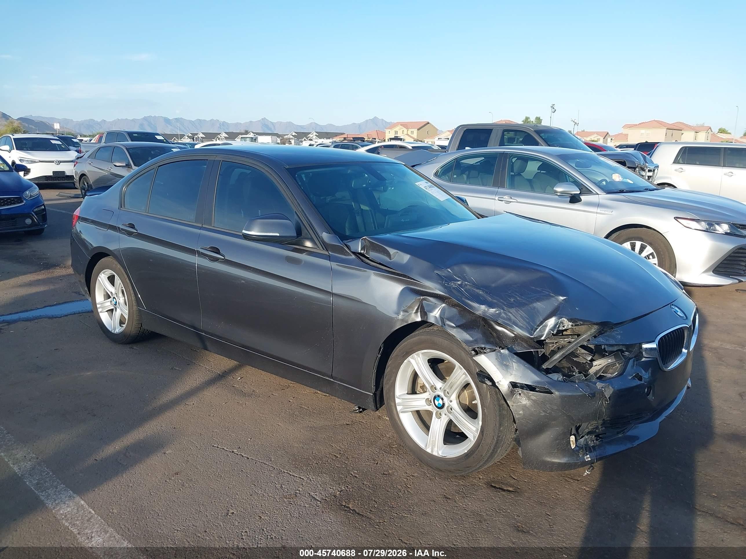 2014 Bmw 328i   Gray vin: WBA3A5G54ENP32485