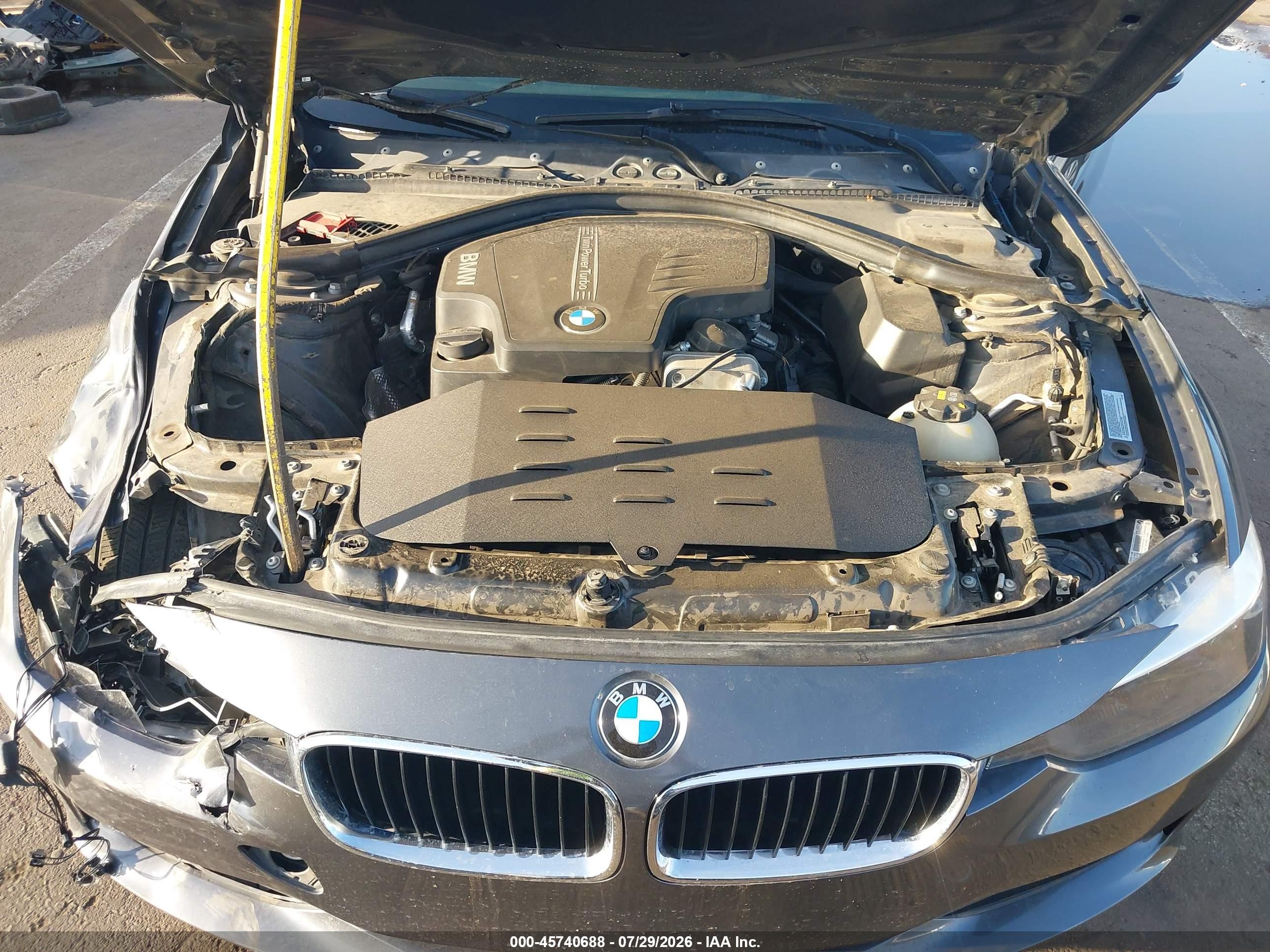 2014 Bmw 328i   Gray vin: WBA3A5G54ENP32485