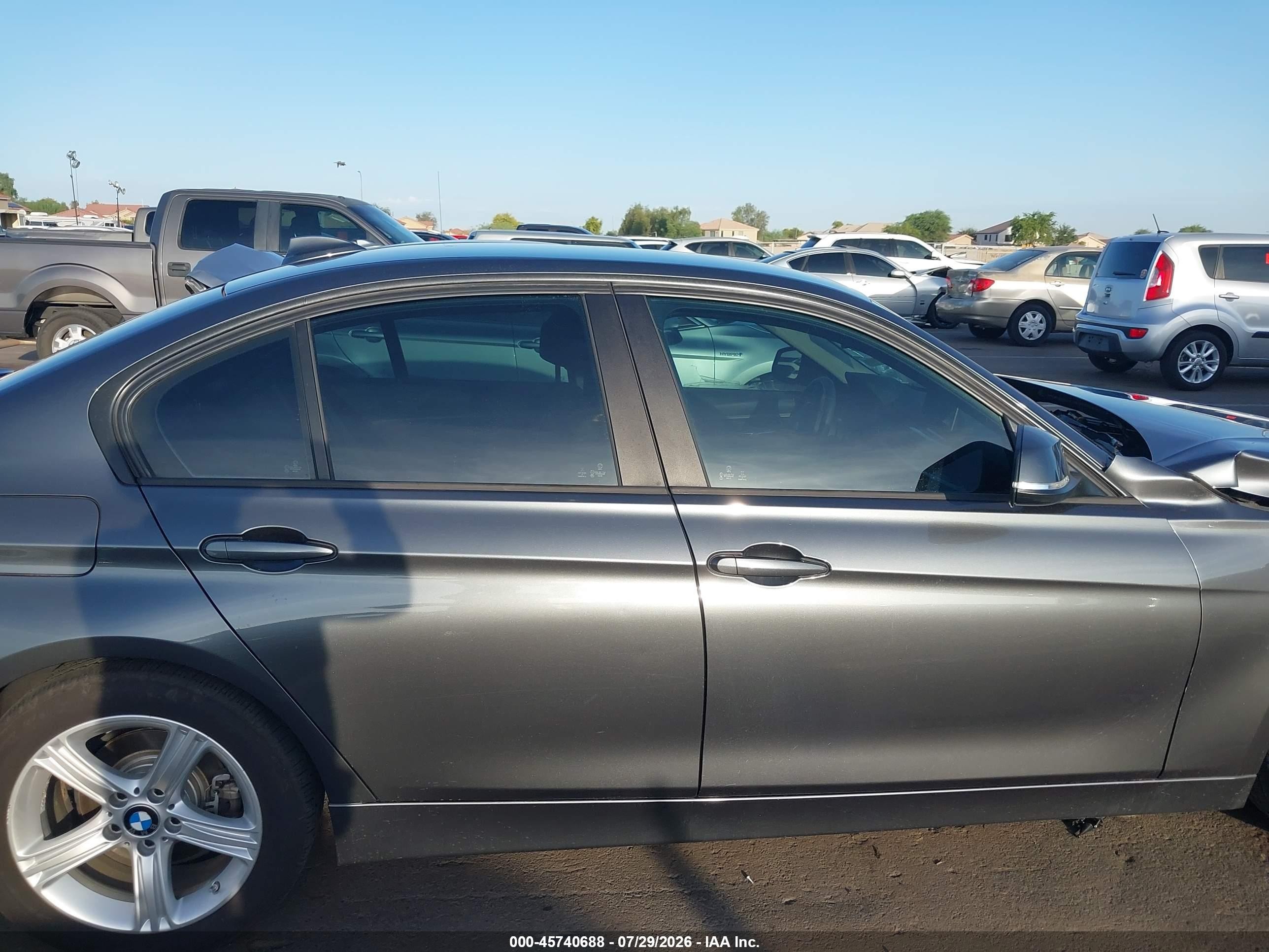 2014 Bmw 328i   Gray vin: WBA3A5G54ENP32485