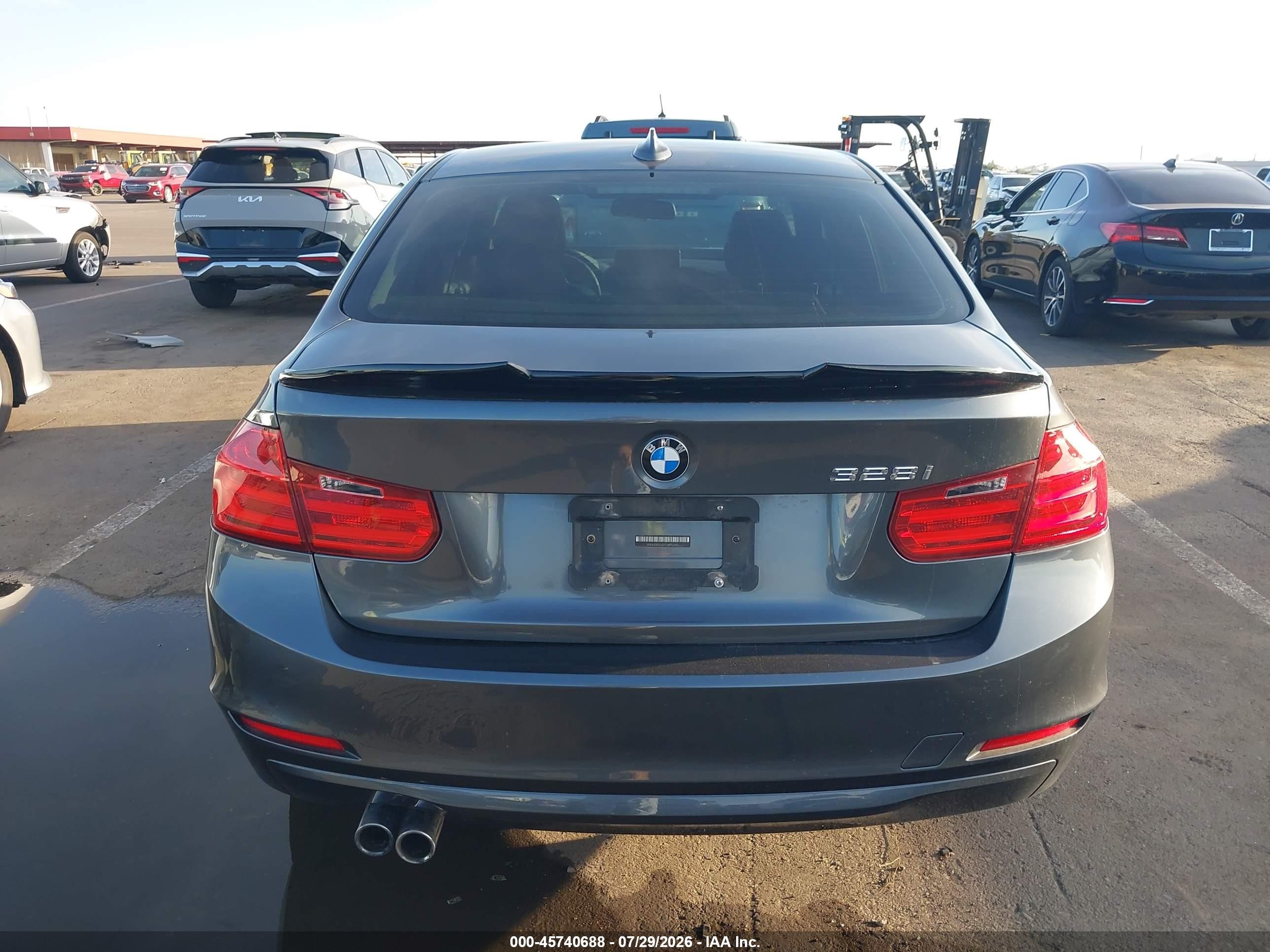 2014 Bmw 328i   Gray vin: WBA3A5G54ENP32485