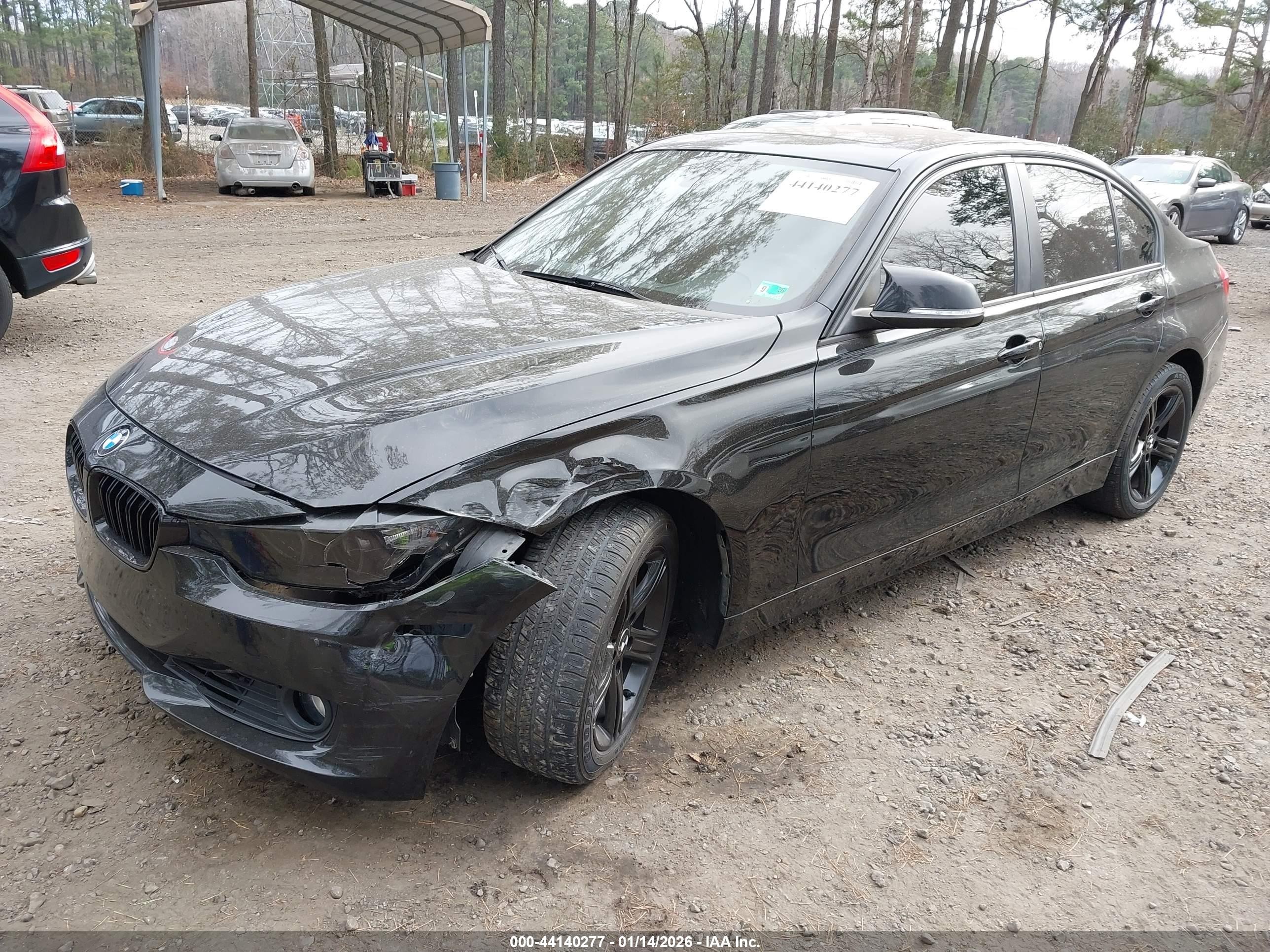 2015 Bmw 328i Black vin: WBA3A5G54FNS90129