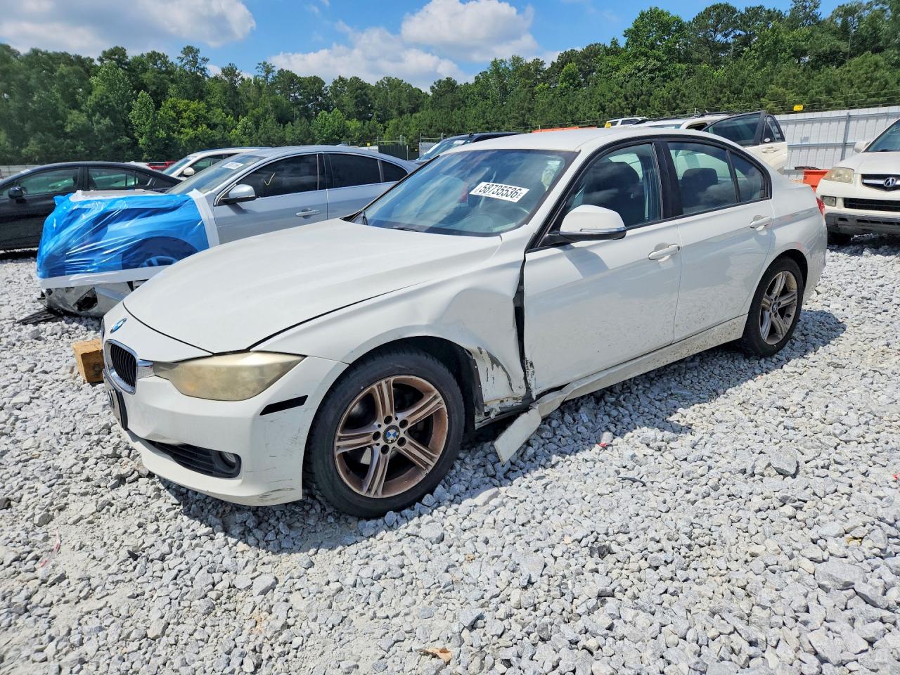 2013 Bmw 328 I White vin: WBA3A5G55DNP18965
