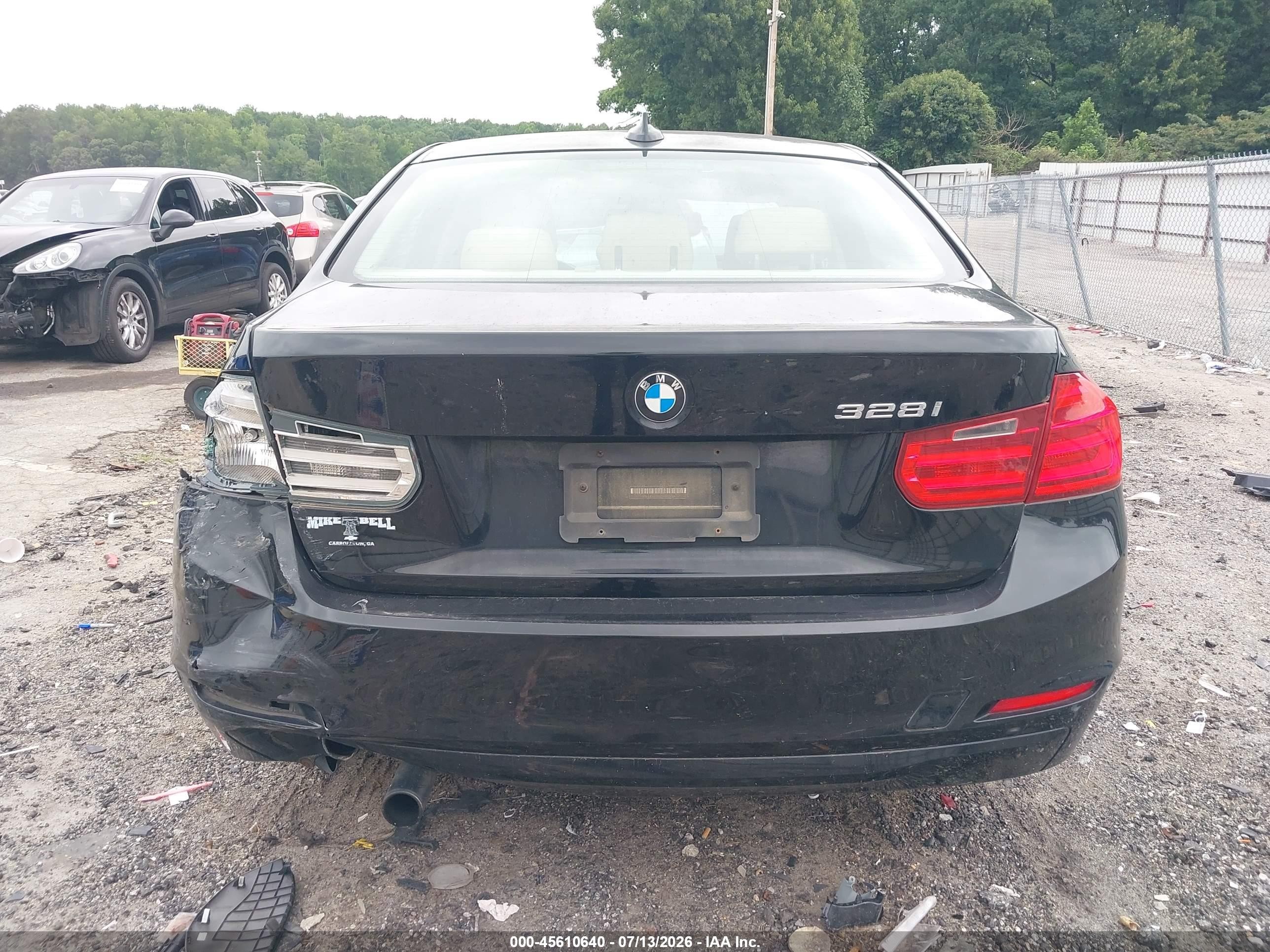 2013 Bmw 328i   Black vin: WBA3A5G55DNP23759