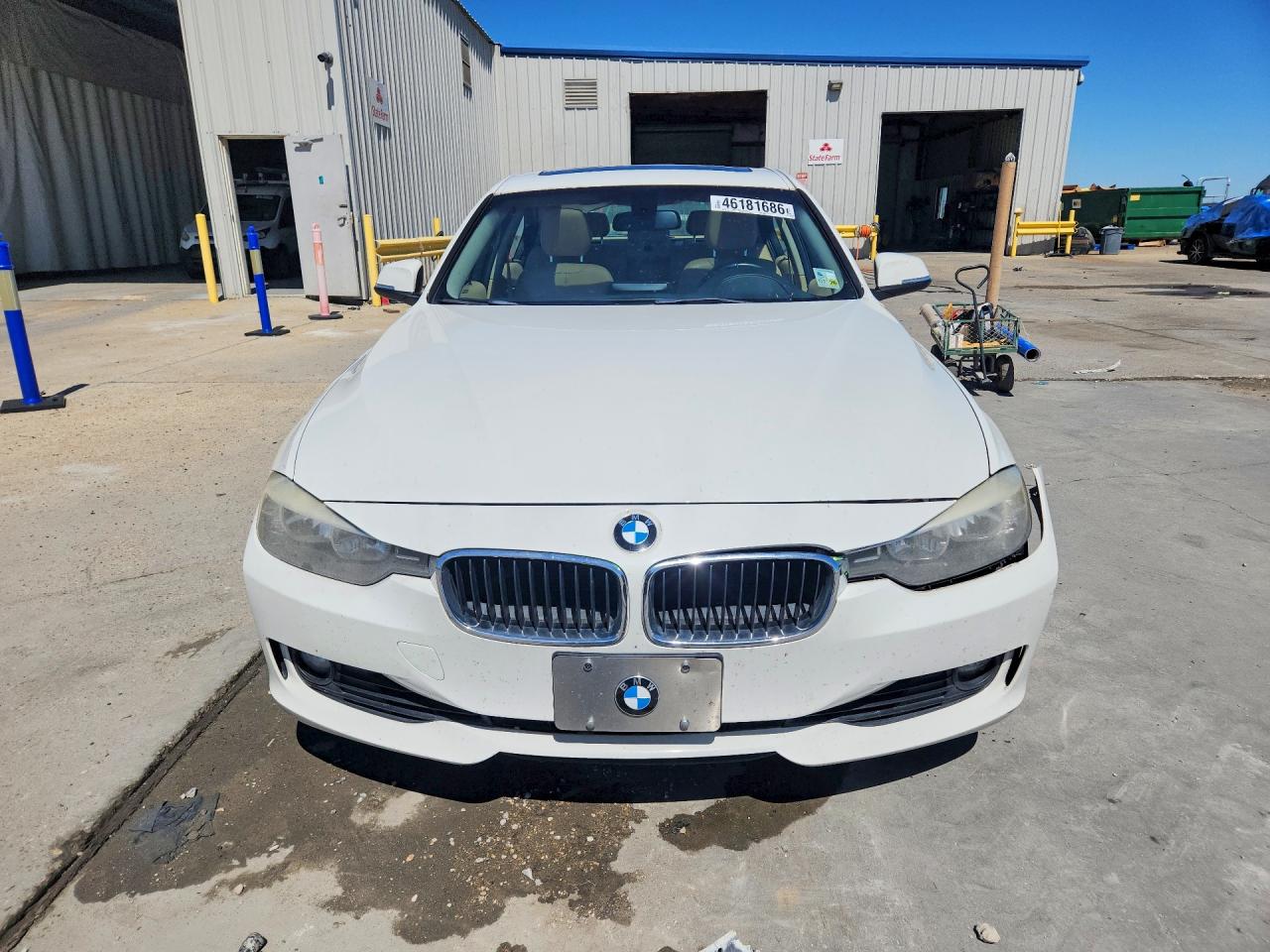 2014 Bmw 328 I White vin: WBA3A5G55ENP33452