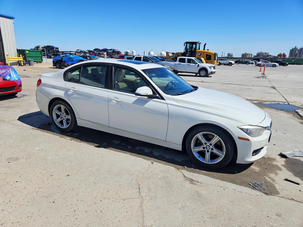 2014 Bmw 328 I White vin: WBA3A5G55ENP33452