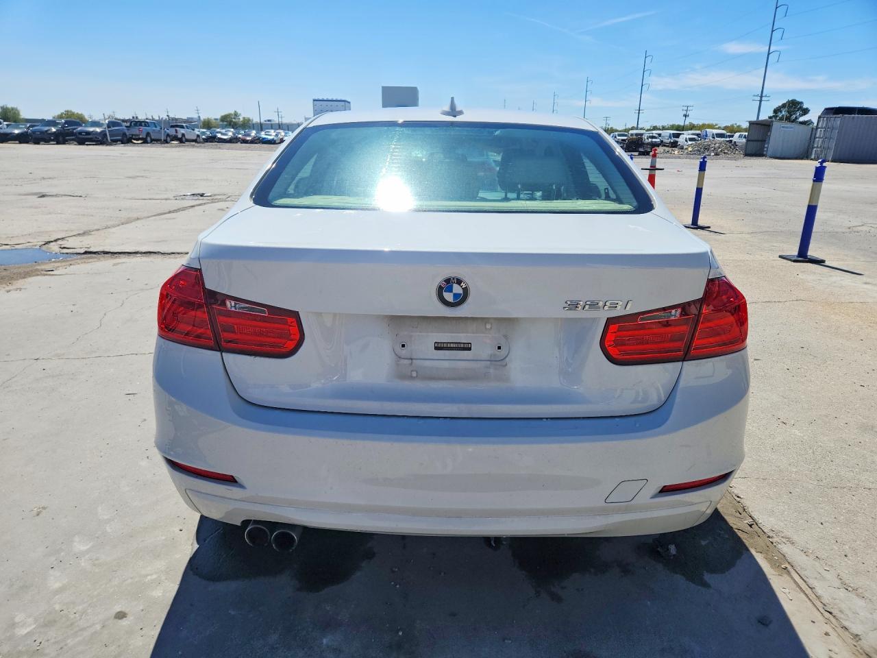 2014 Bmw 328 I White vin: WBA3A5G55ENP33452