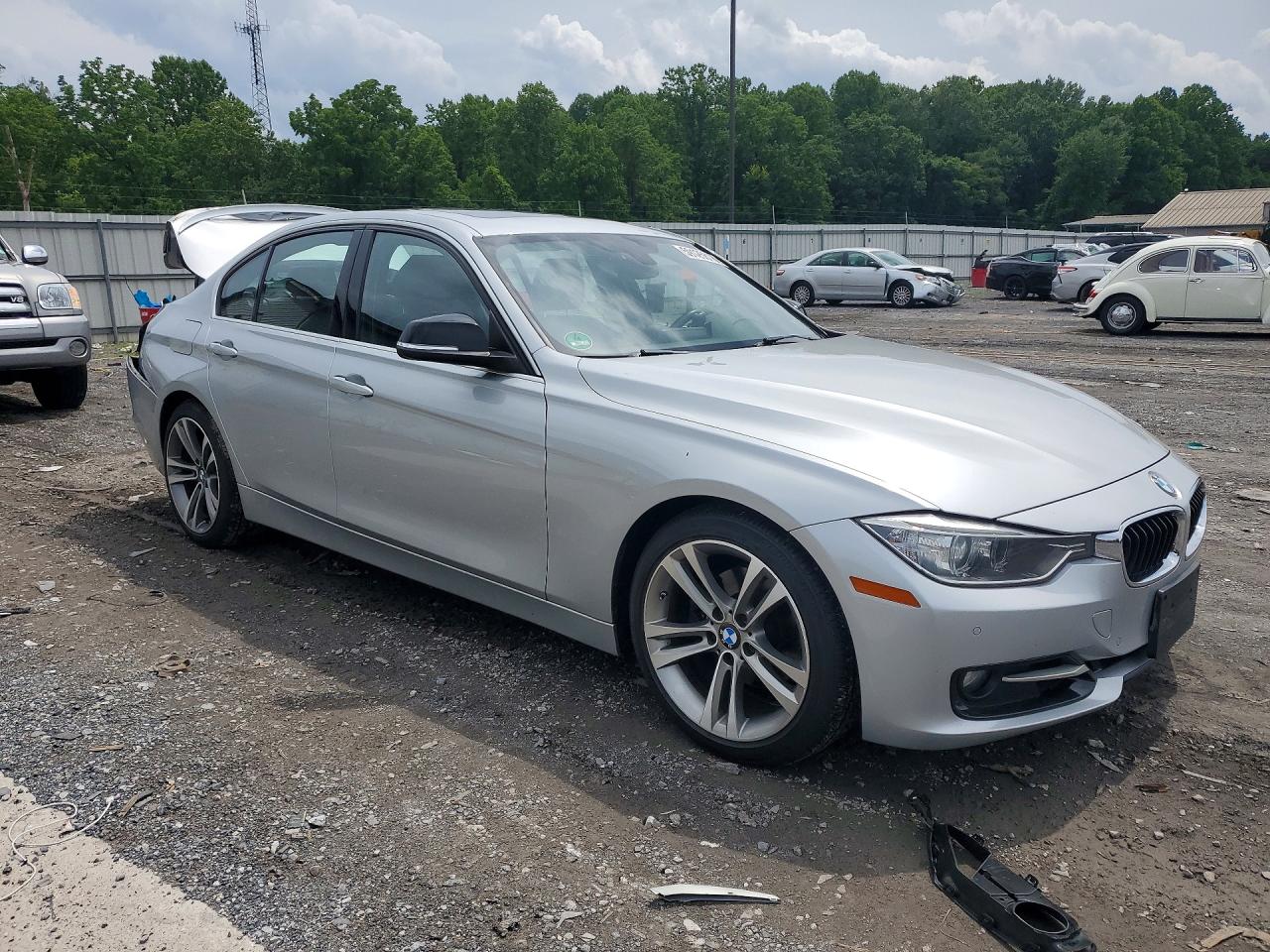 2015 Bmw 328 I Silver vin: WBA3A5G55FNN66348