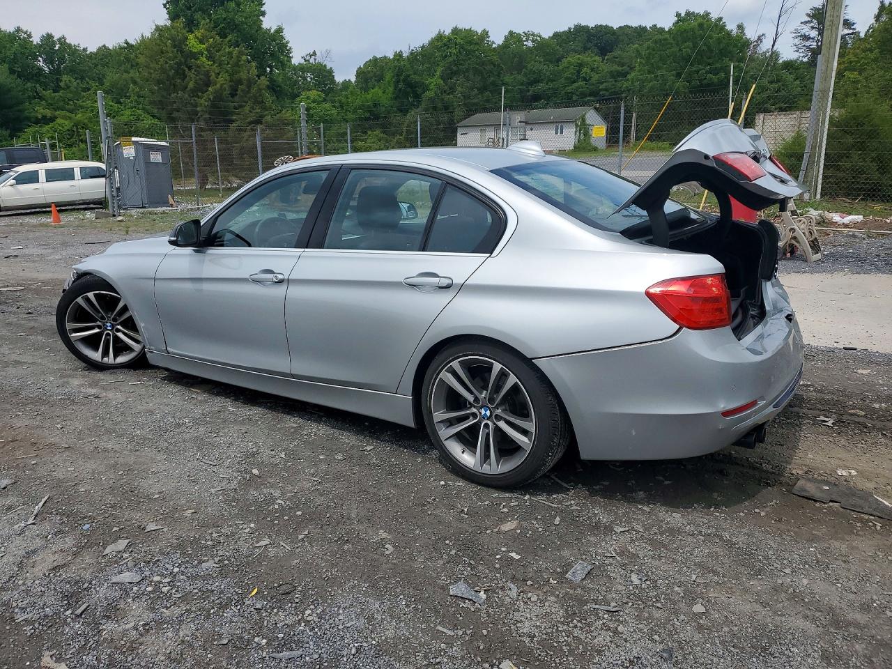 2015 Bmw 328 I Silver vin: WBA3A5G55FNN66348