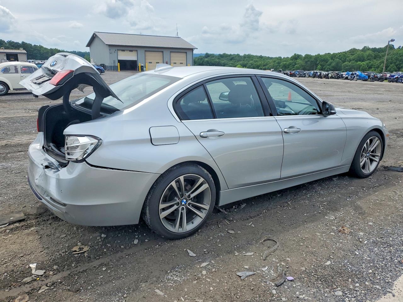 2015 Bmw 328 I Silver vin: WBA3A5G55FNN66348