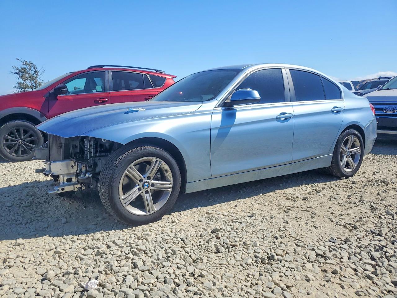 2015 Bmw 328 I Blue vin: WBA3A5G55FNS82136