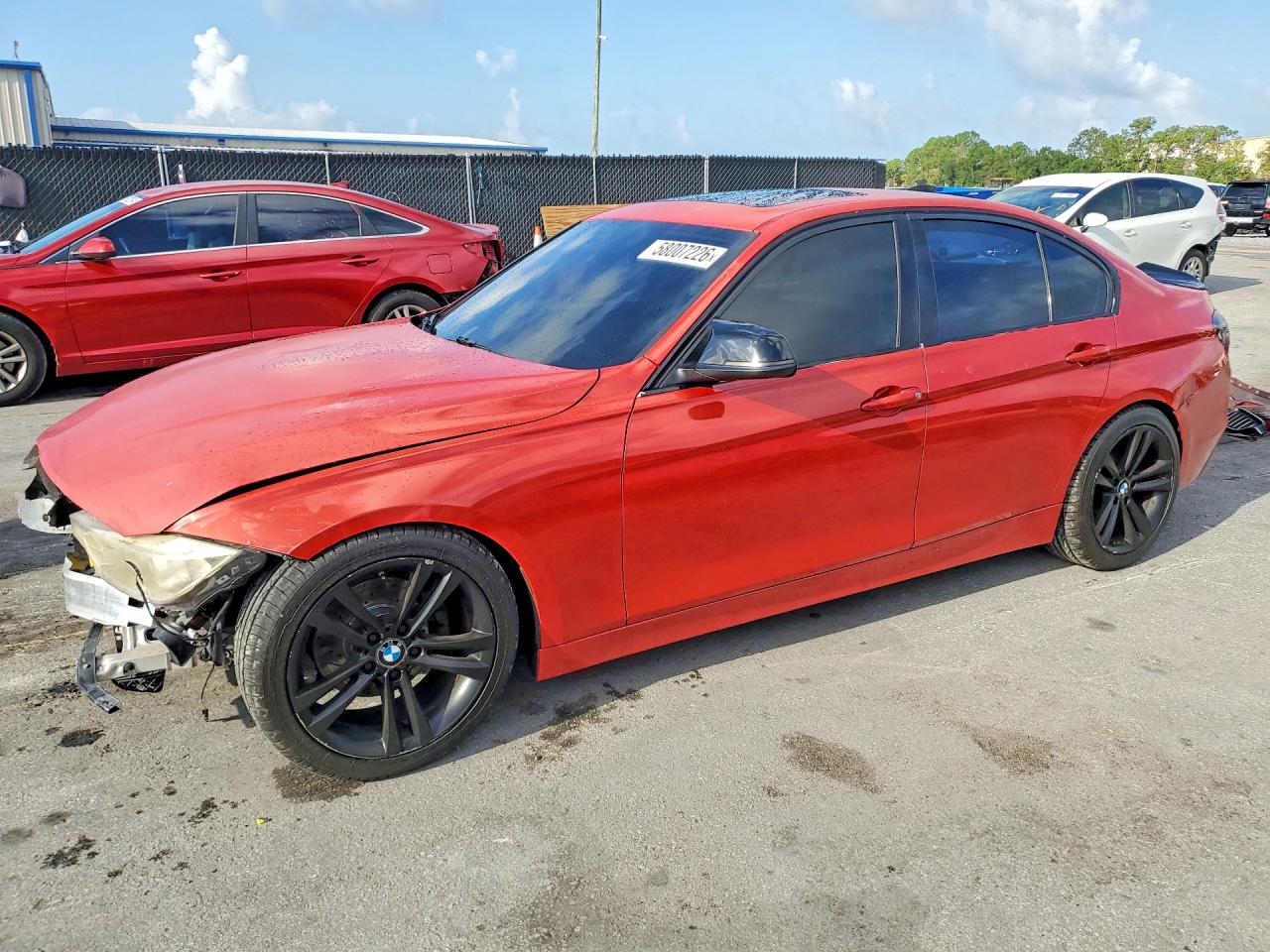 2015 Bmw 328 I Red vin: WBA3A5G55FNS89832