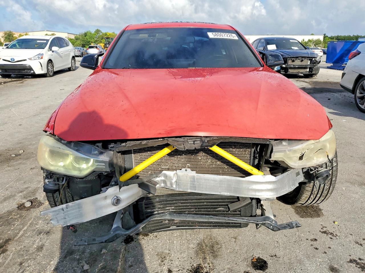 2015 Bmw 328 I Red vin: WBA3A5G55FNS89832