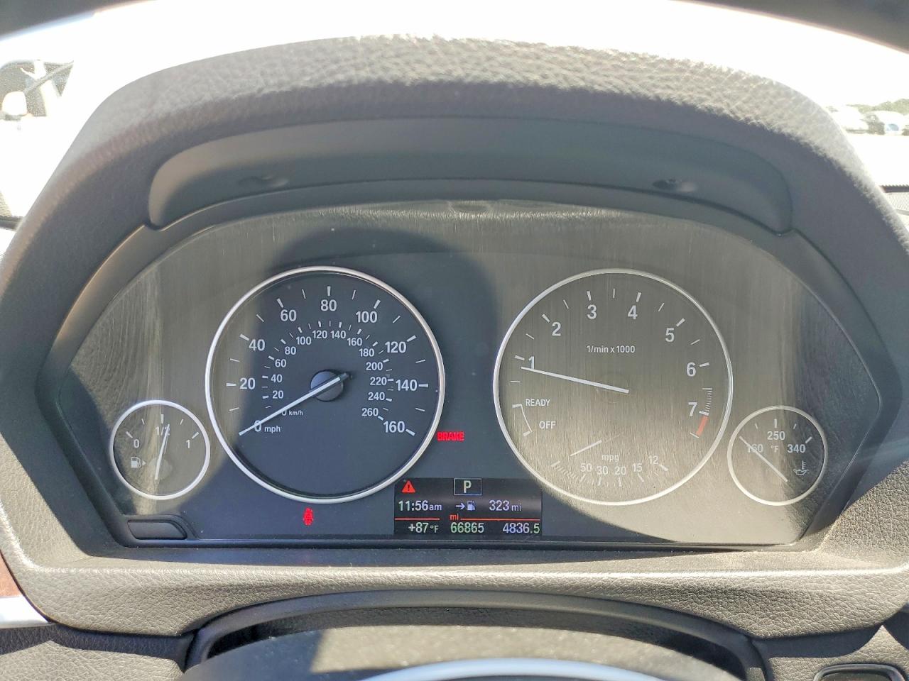 2015 Bmw 328 I Белый vin: WBA3A5G55FNS91046