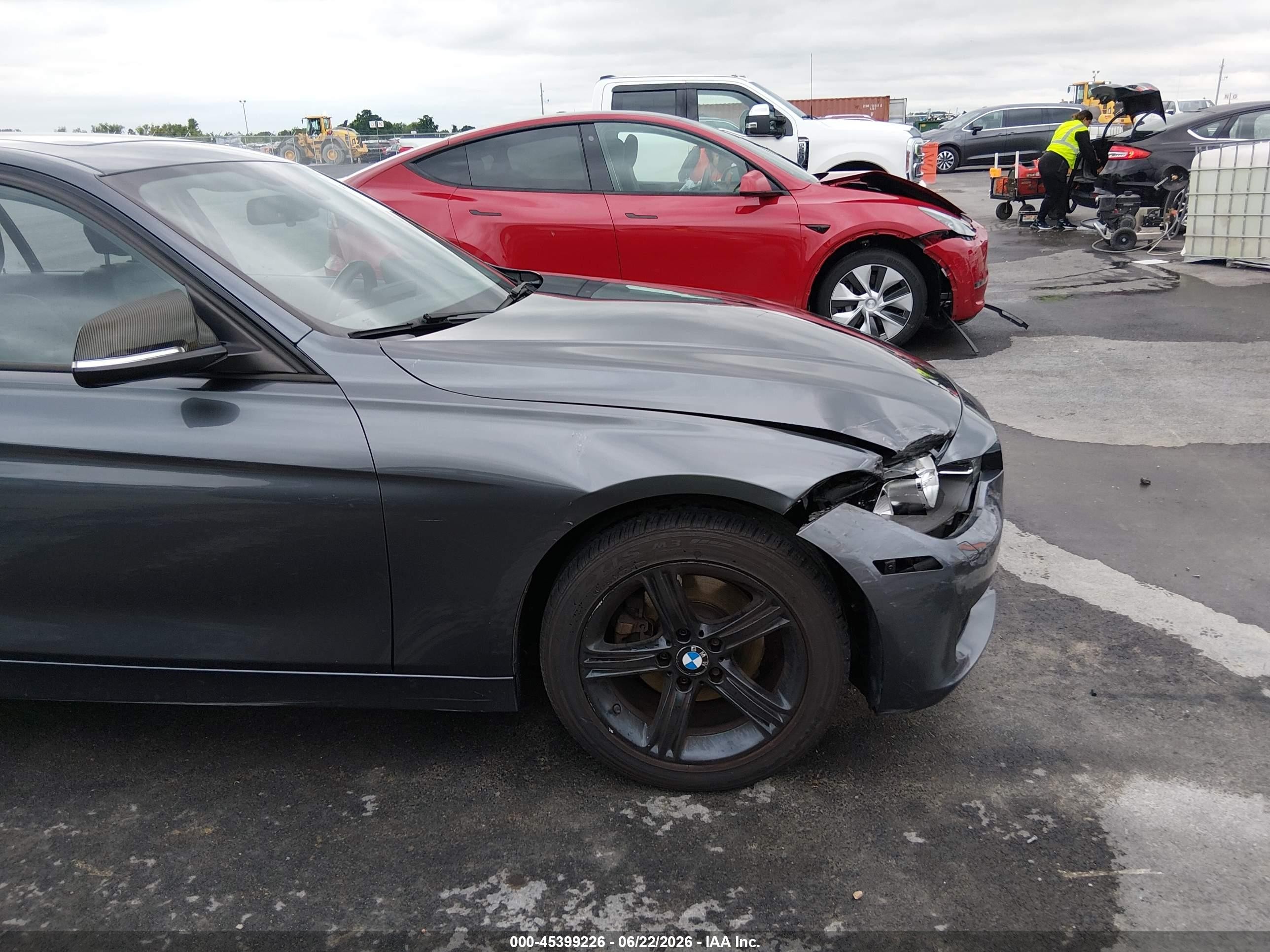 2013 Bmw 328i   Gray vin: WBA3A5G56DNP23933